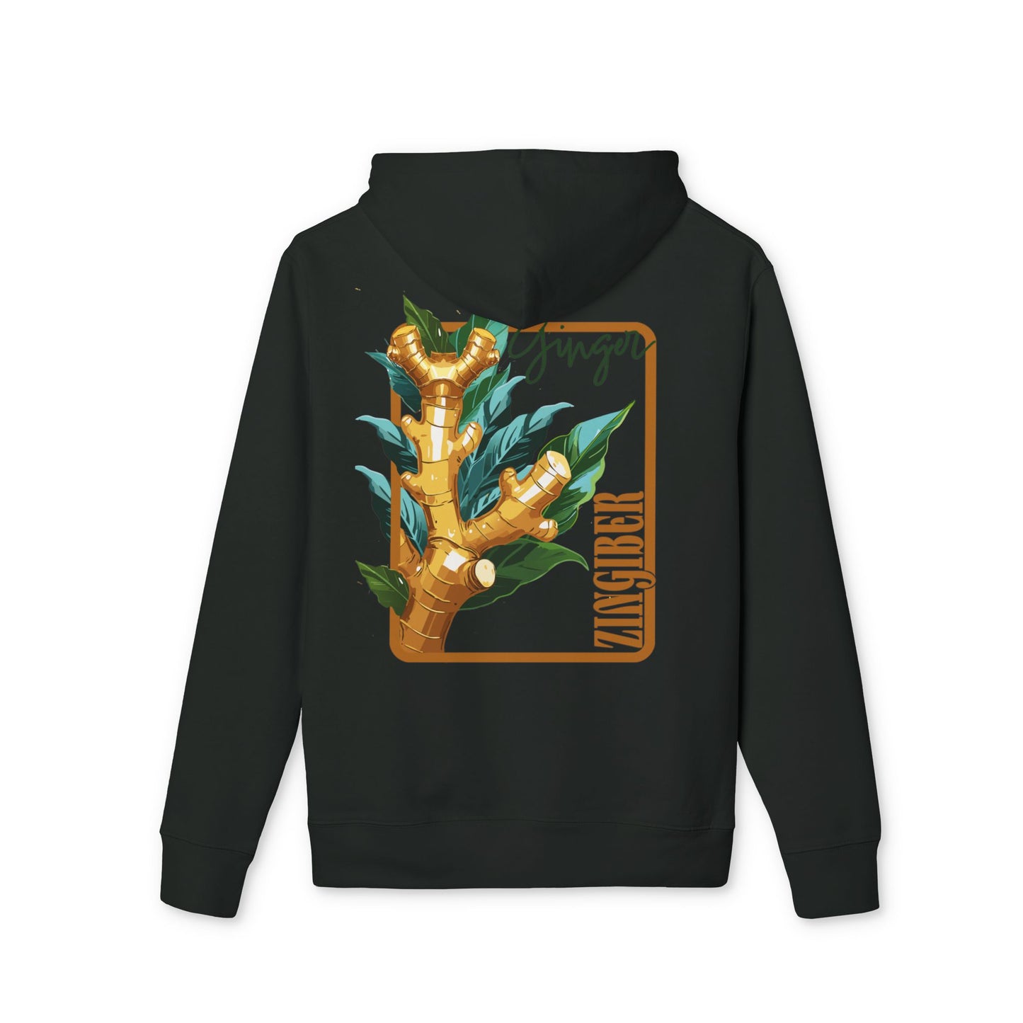 Ginger-Inspired Unisex Cruiser Hoodie - Botanical Art Design "Ginger"