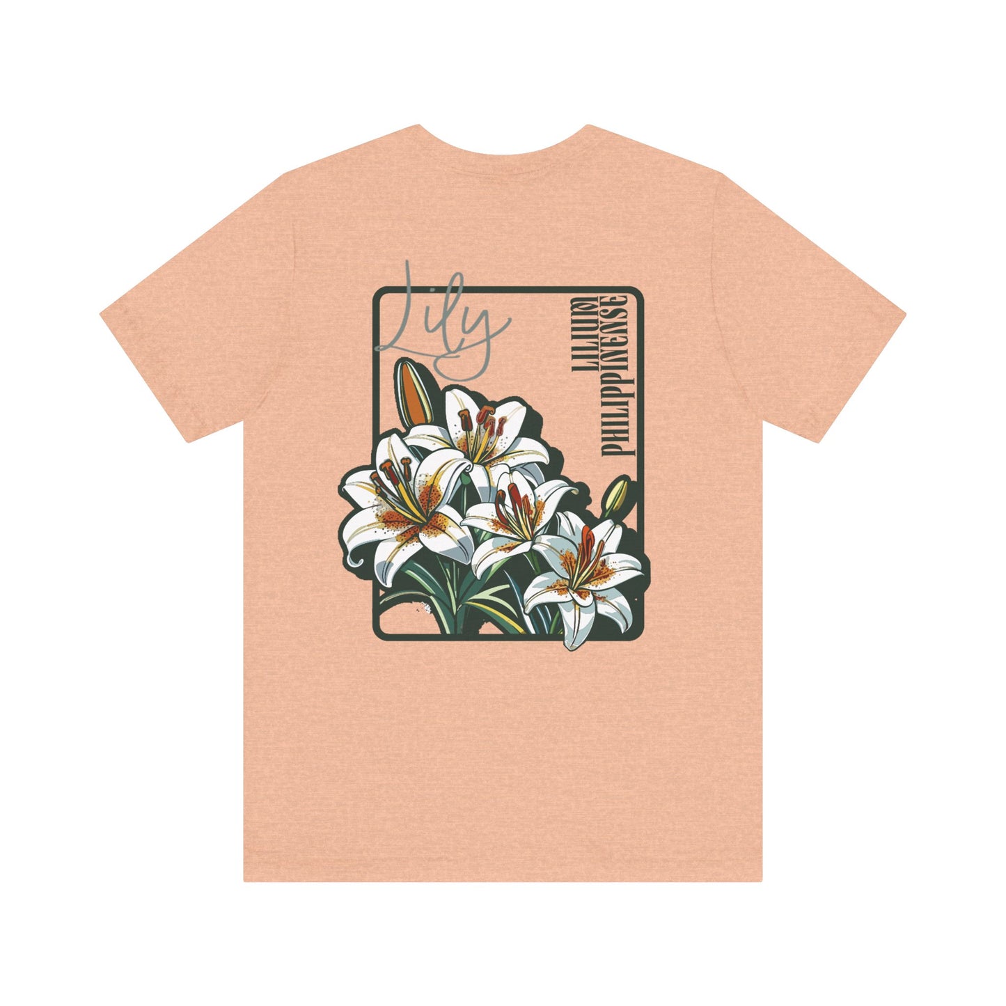 Floral Unisex T-Shirt – 'Lily' Design for Nature Lovers