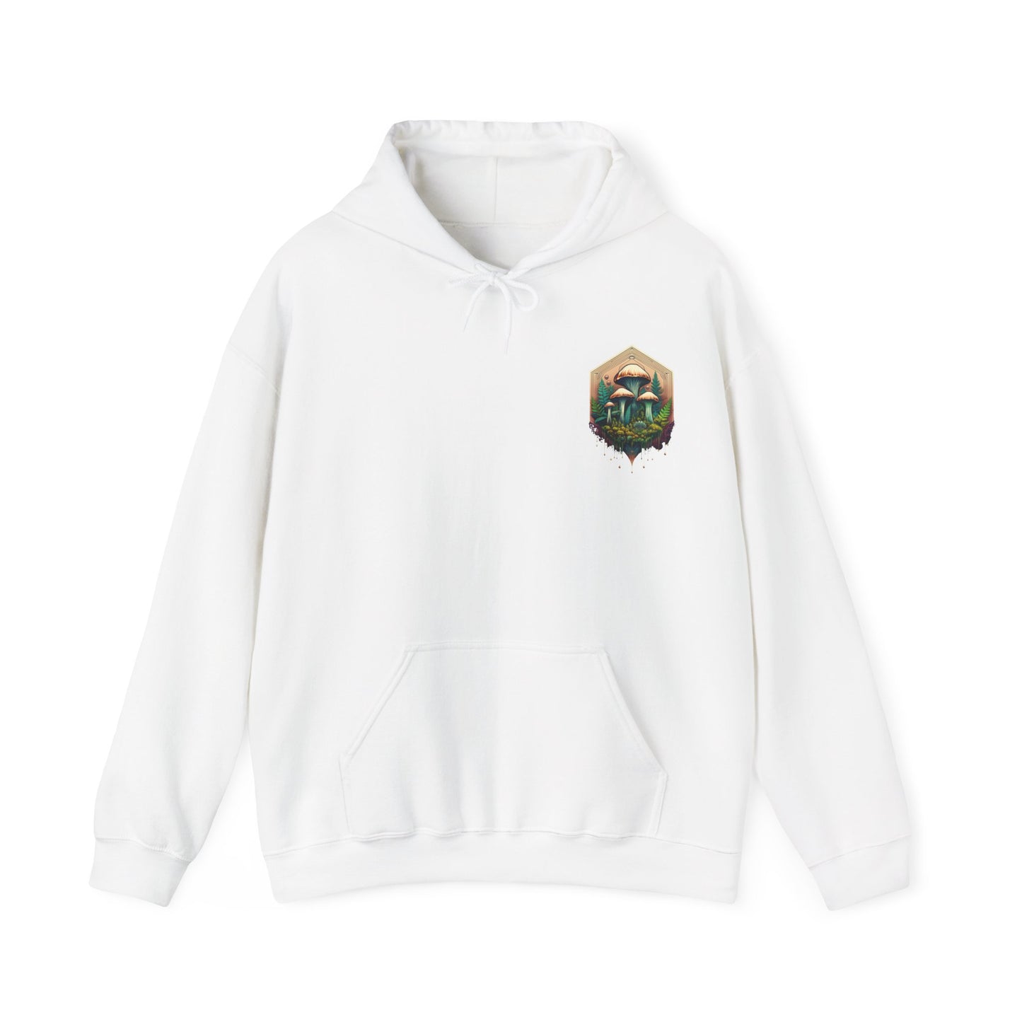 Nature-Inspired Unisex Hoodie with Mushroom Design