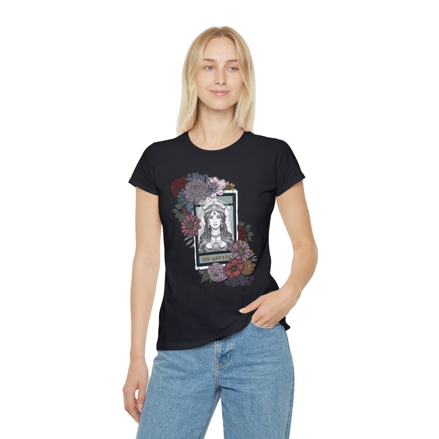 Floral Illustrated Women's T-Shirt - Iconic Art Design
