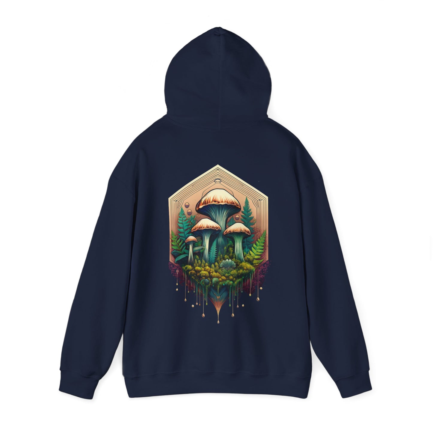 Nature-Inspired Unisex Hoodie with Mushroom Design