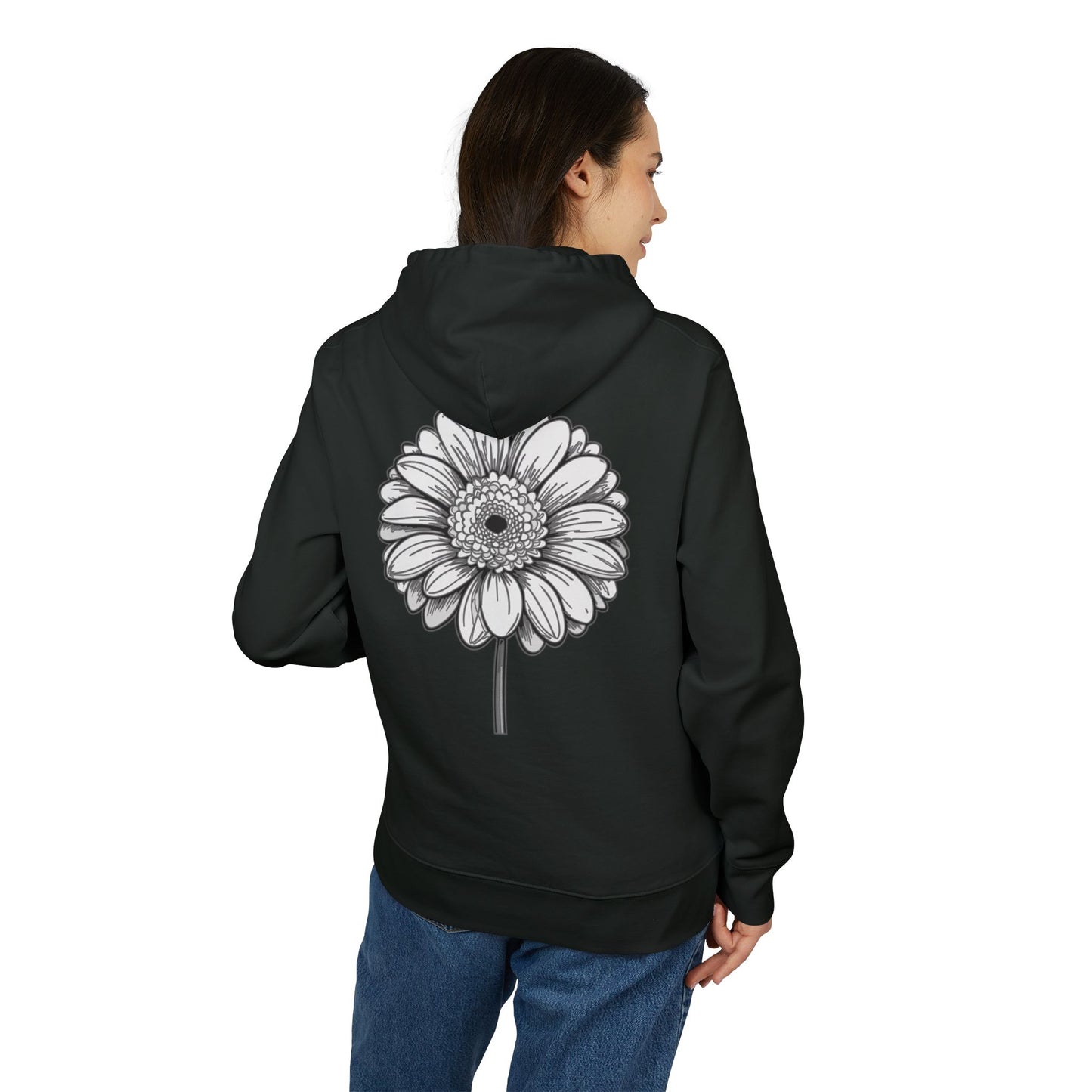 Groovy Flower Design Unisex Hoodie – Heavy Blend™ Sweatshirt for Casual Vibes