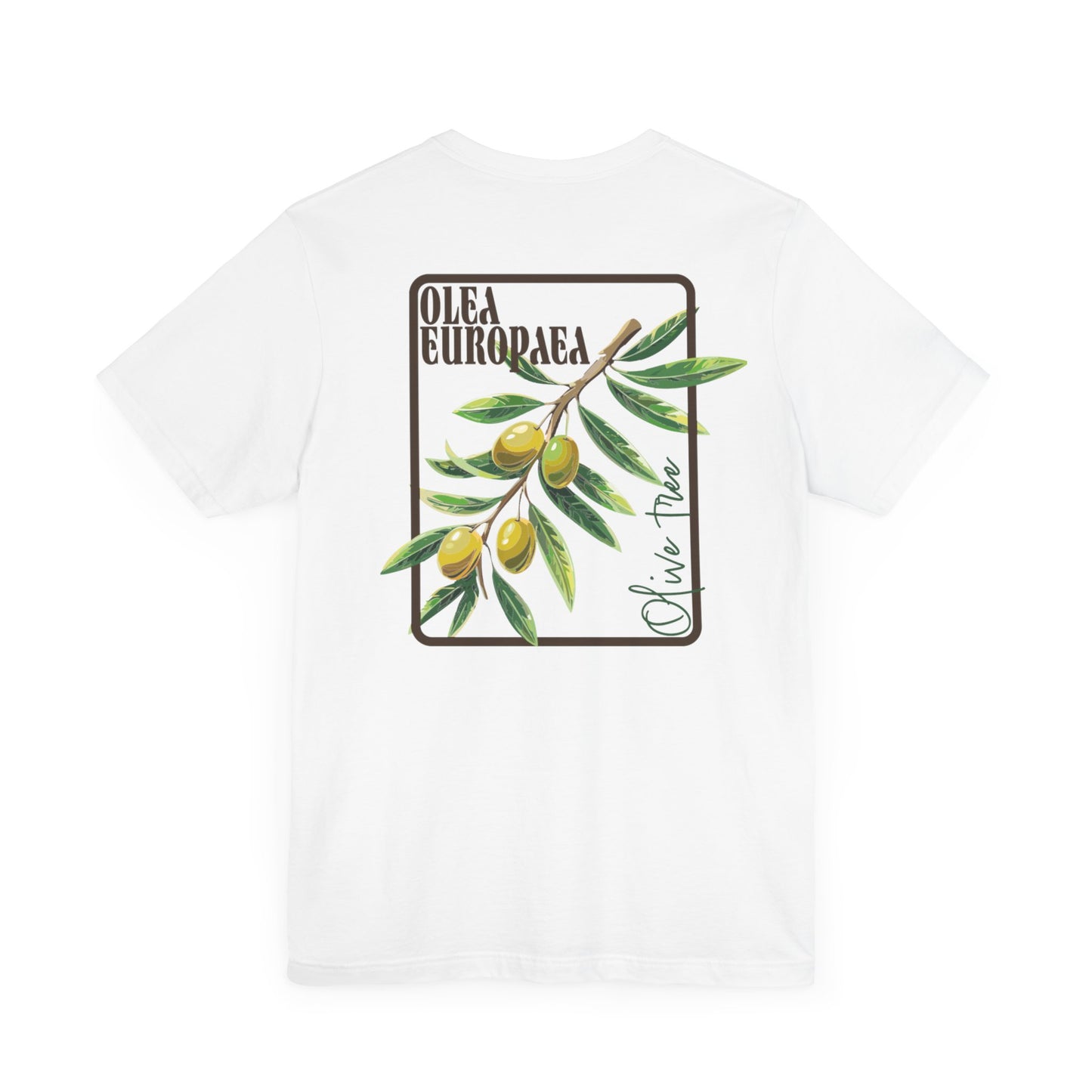 Olive Branch Unisex Jersey Tee - Nature-Inspired Botanical Graphic T-Shirt