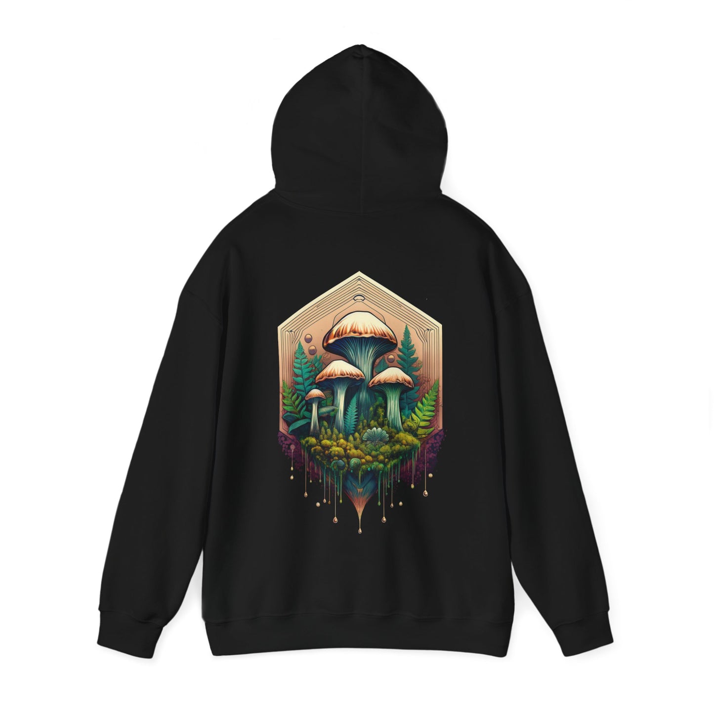 Nature-Inspired Unisex Hoodie with Mushroom Design