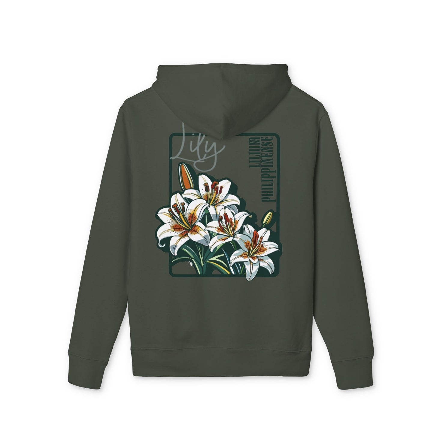 Floral Unisex Hoodie - Striking Lily Design for Nature Lovers "Lily"