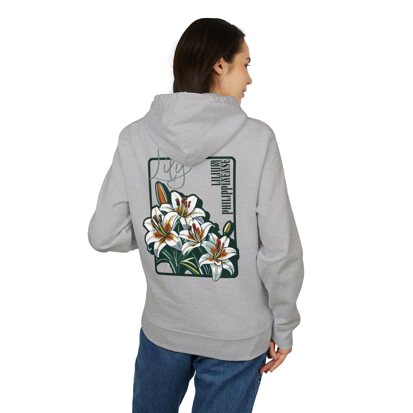 Floral Unisex Hoodie - Striking Lily Design for Nature Lovers "Lily"