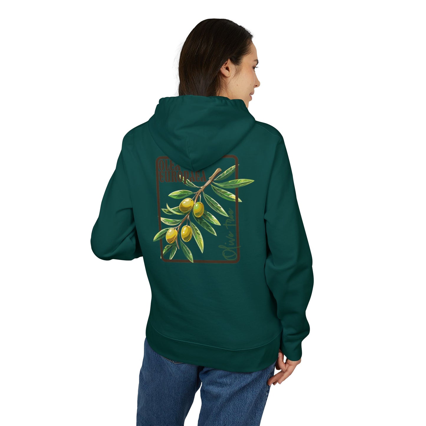 Olive Branch Unisex Hoodie - Cozy Nature-Inspired Apparel