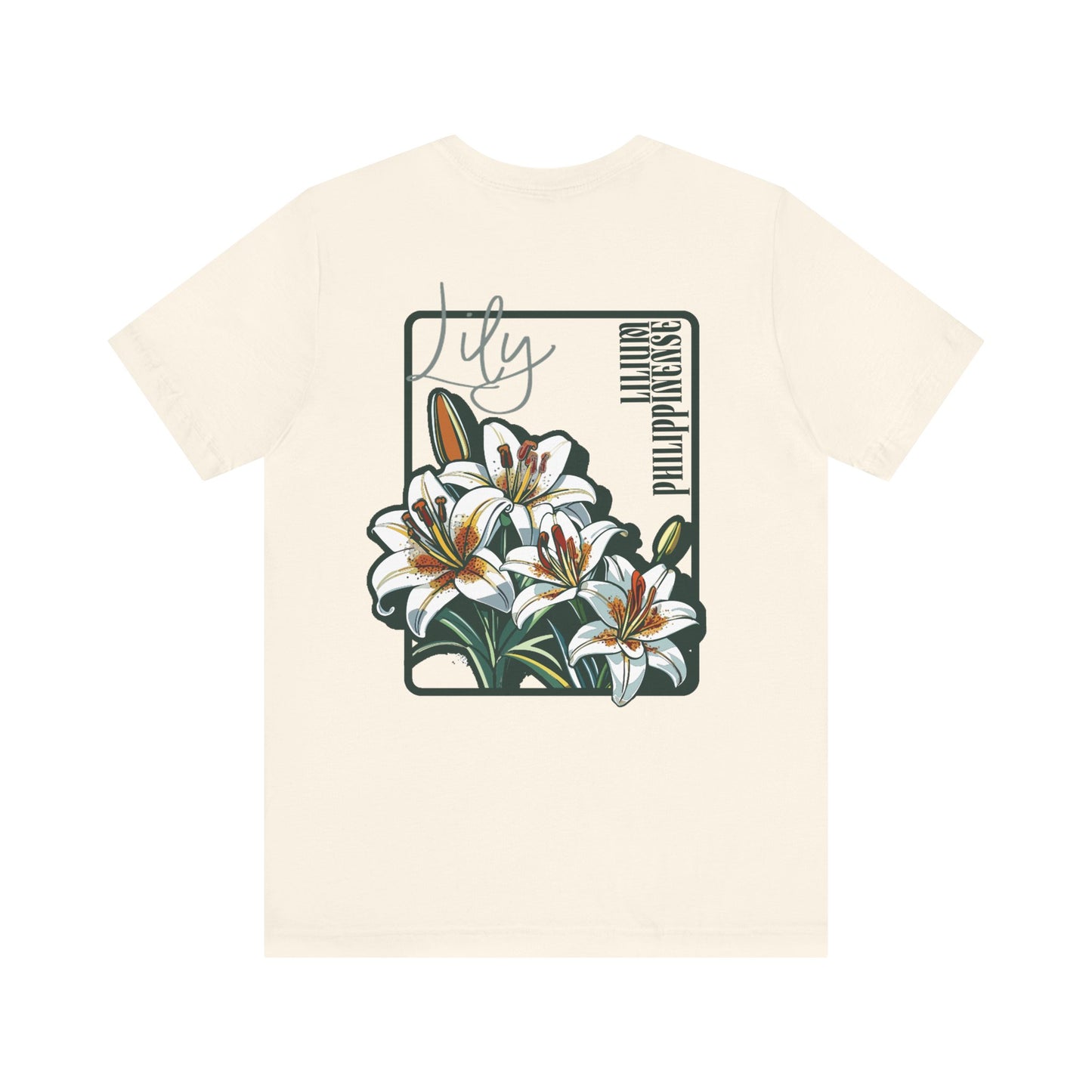 Floral Unisex T-Shirt – 'Lily' Design for Nature Lovers