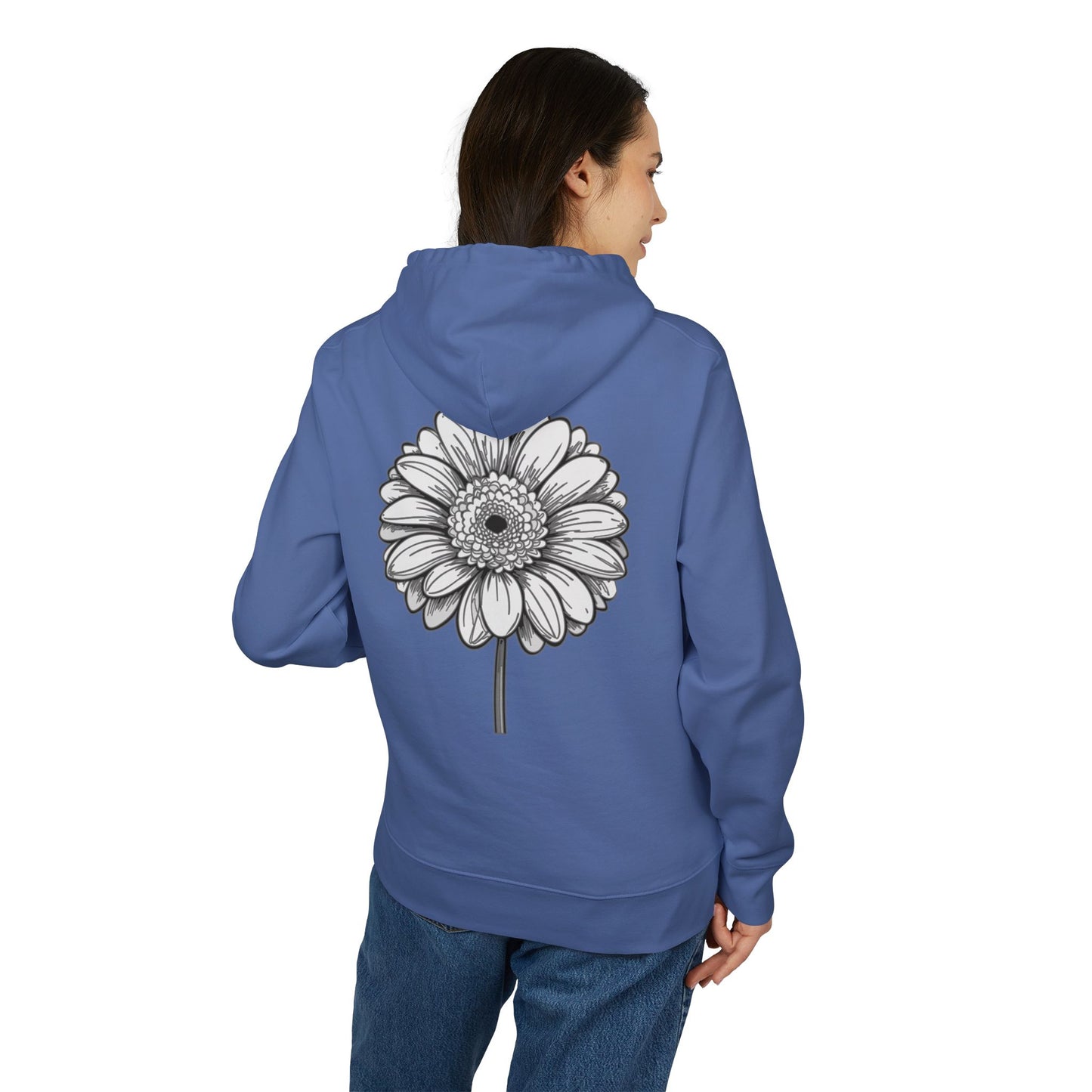 Groovy Flower Design Unisex Hoodie – Heavy Blend™ Sweatshirt for Casual Vibes