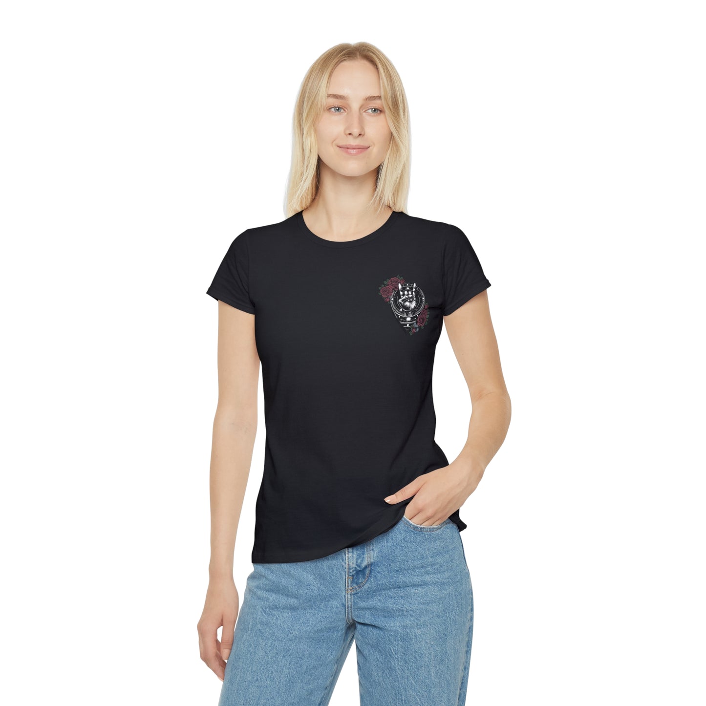 Rocking Floral Women's T-Shirt - Iconic Design with Roses