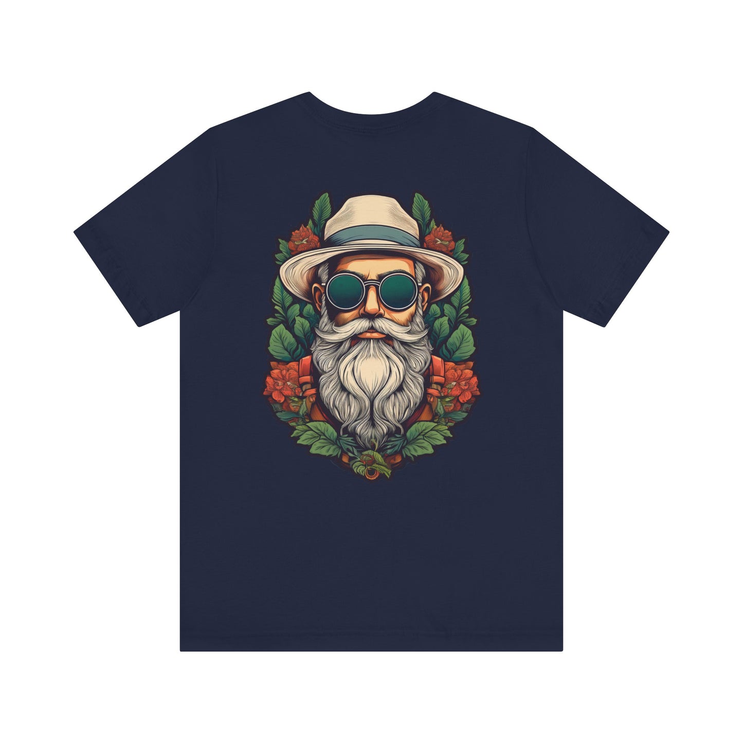 Cool Vintage-Inspired Unisex Tee - Bearded Man with Sunglasses Design
