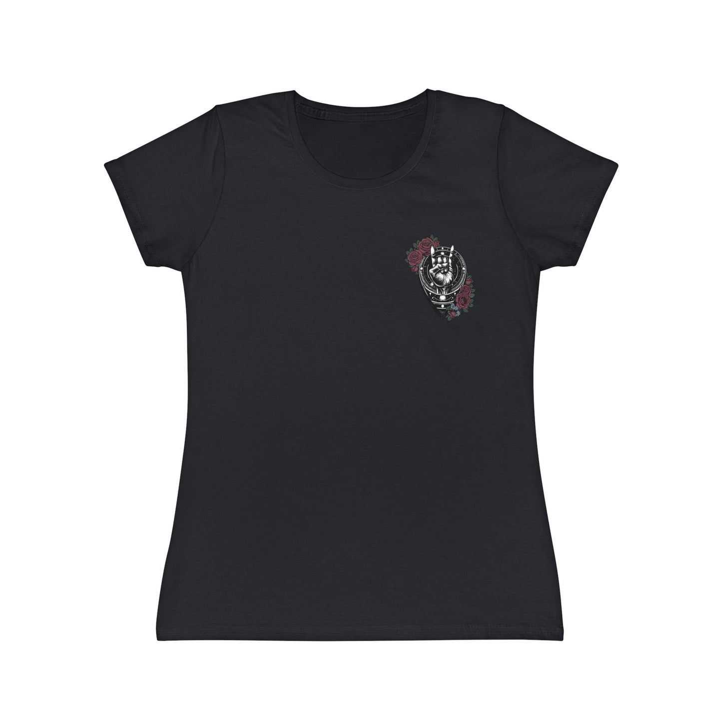 Rocking Floral Women's T-Shirt - Iconic Design with Roses