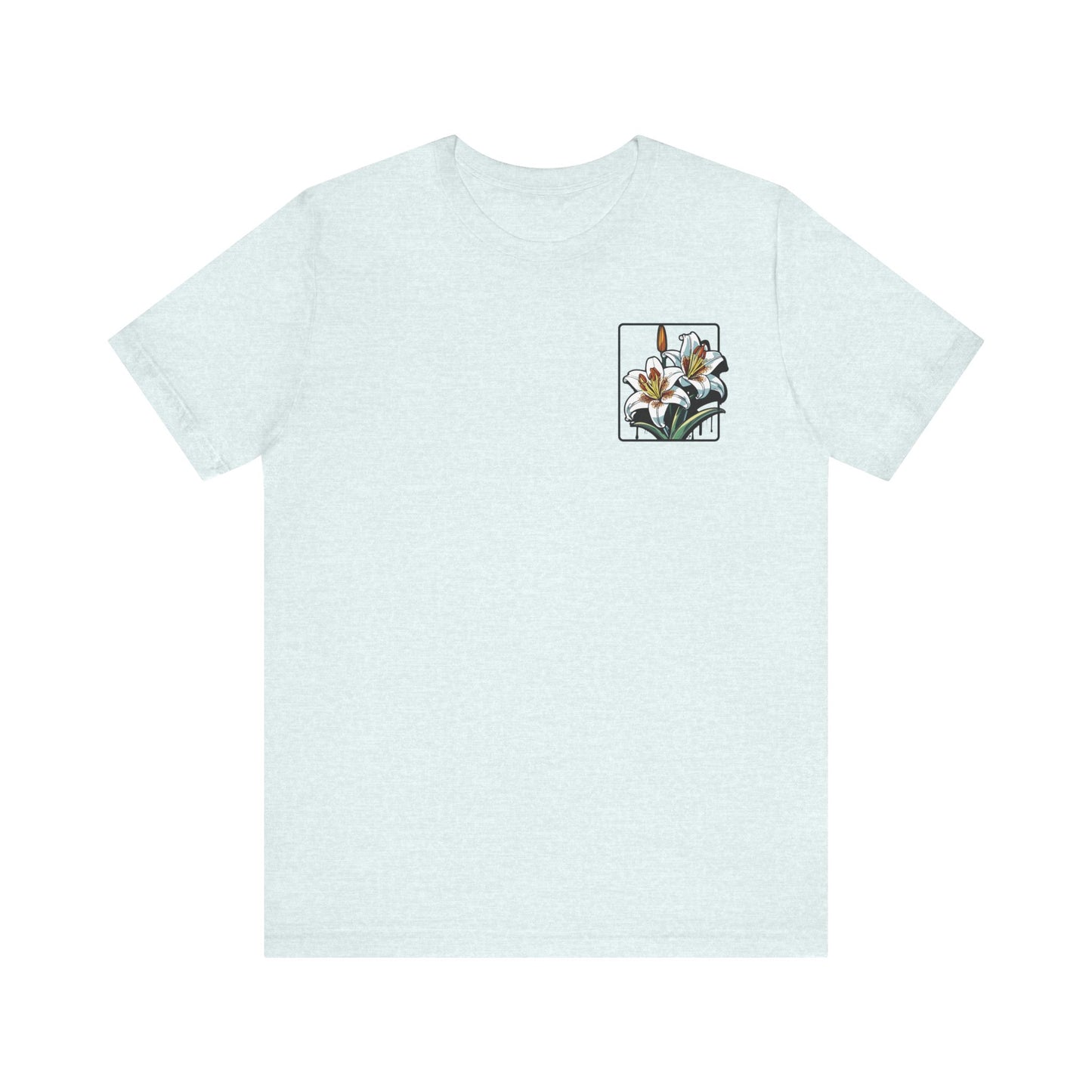 Floral Unisex T-Shirt – 'Lily' Design for Nature Lovers