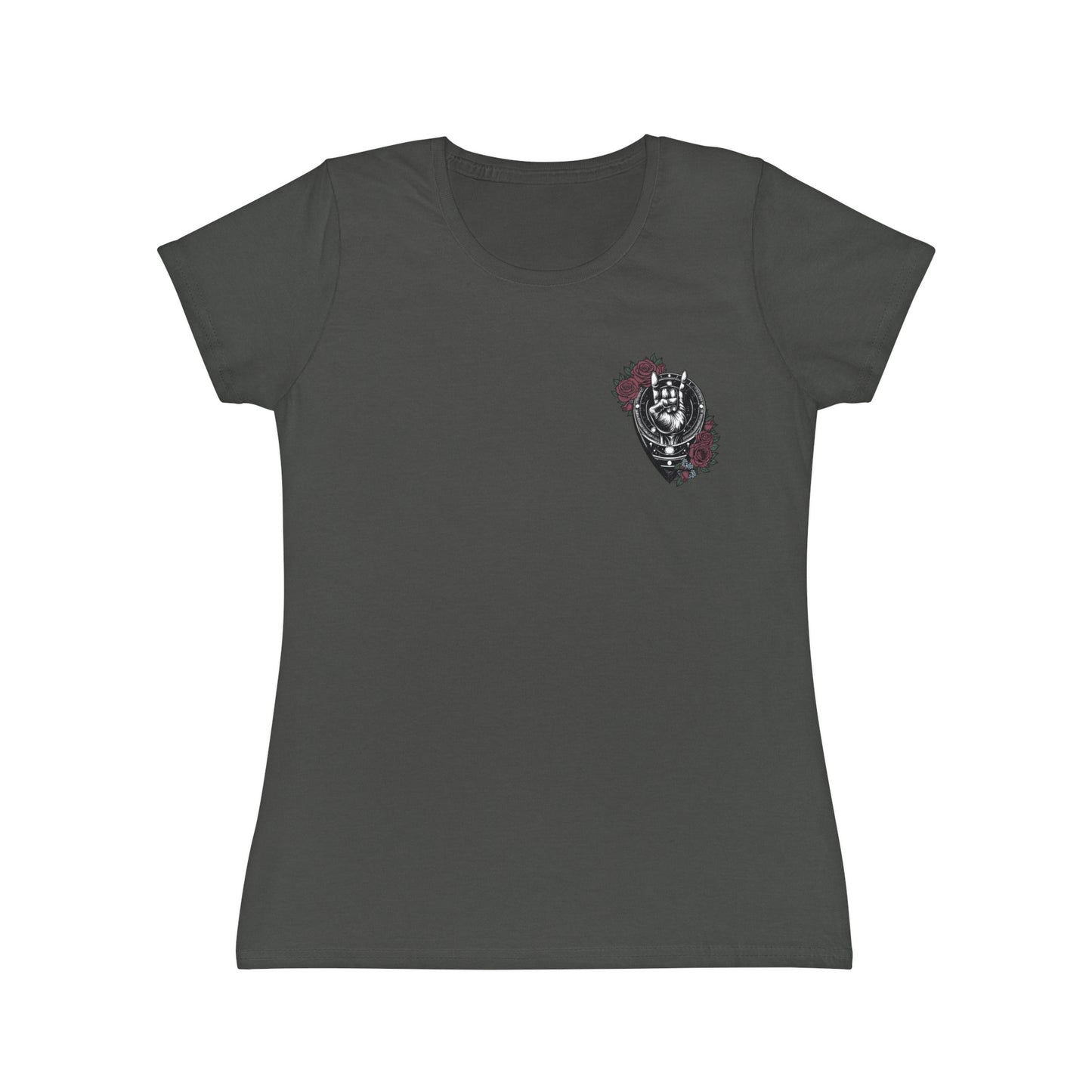 Rocking Floral Women's T-Shirt - Iconic Design with Roses