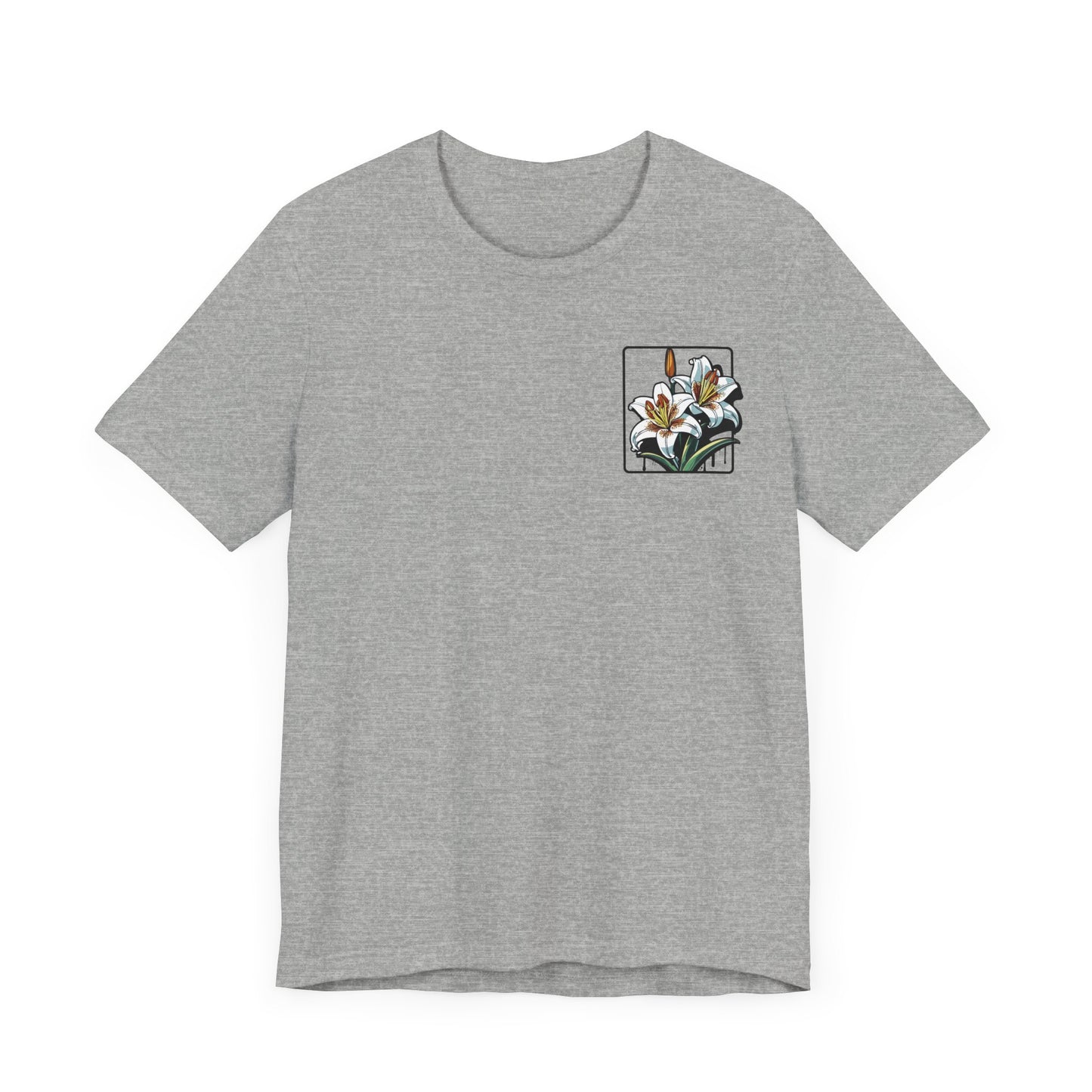 Floral Unisex T-Shirt – 'Lily' Design for Nature Lovers