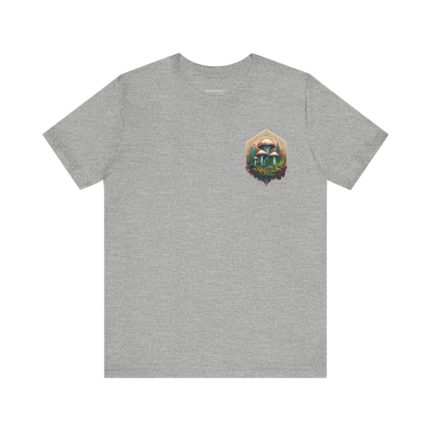 Mystical Mushroom Unisex Jersey Tee - Nature-Inspired Design
