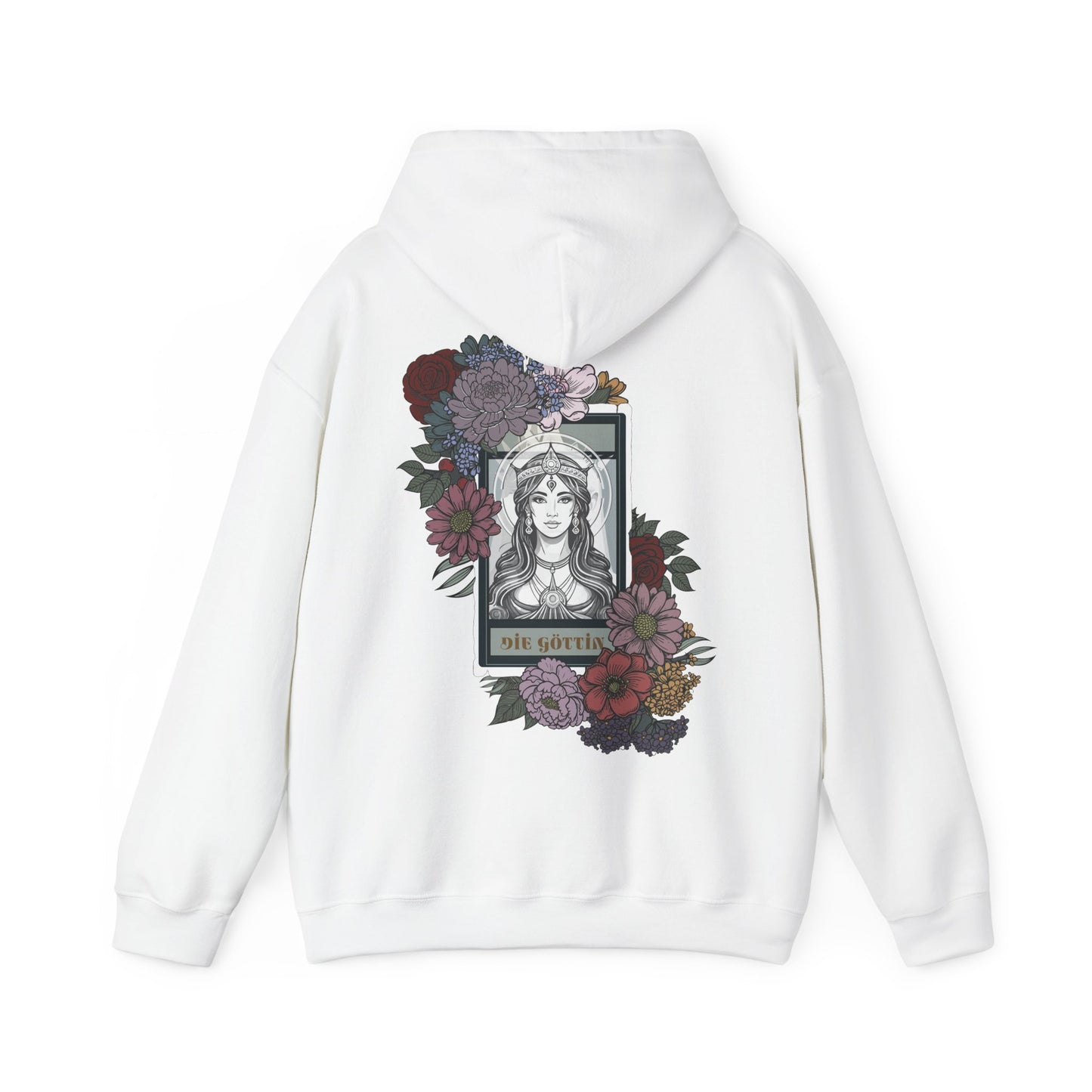 Floral Goddess Unisex Hoodie - Heavy Blend™ Sweatshirt for Cozy Comfort