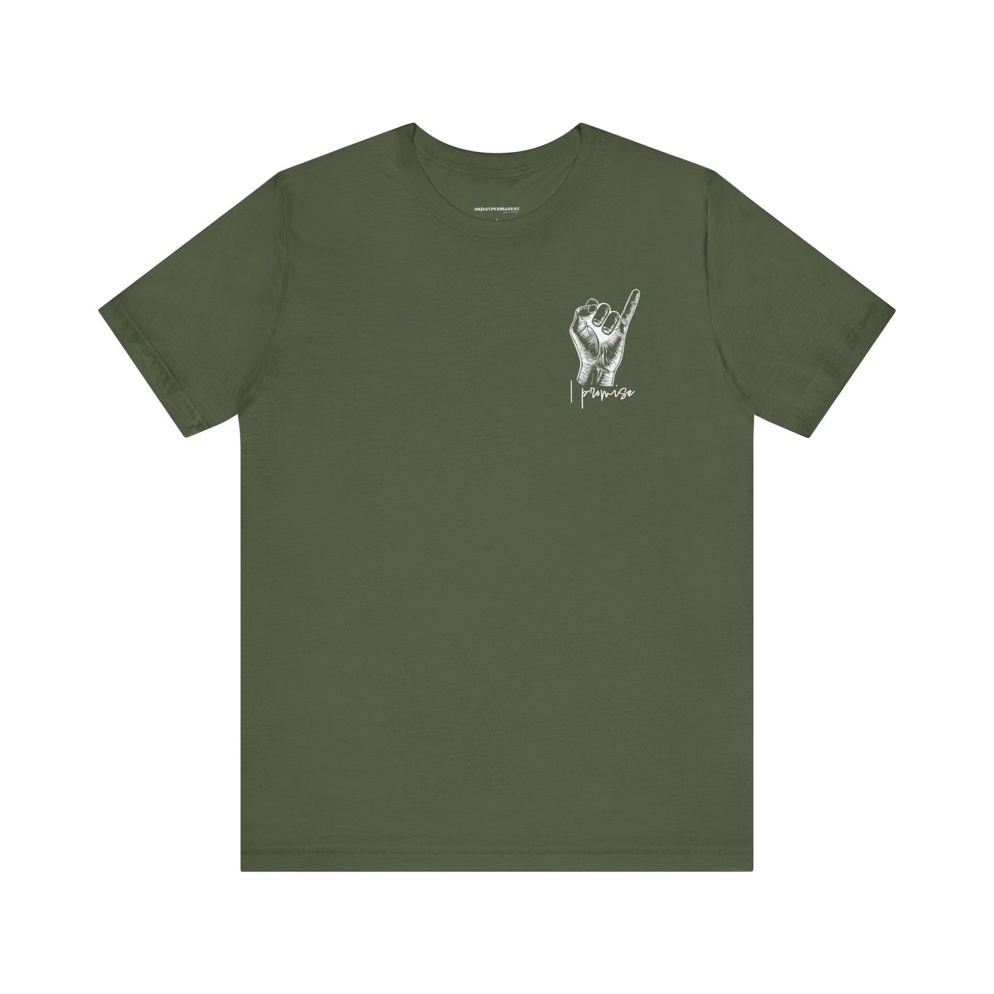 Unisex Peace Promise Tee - Stylish Hand Graphic Short Sleeve Shirt