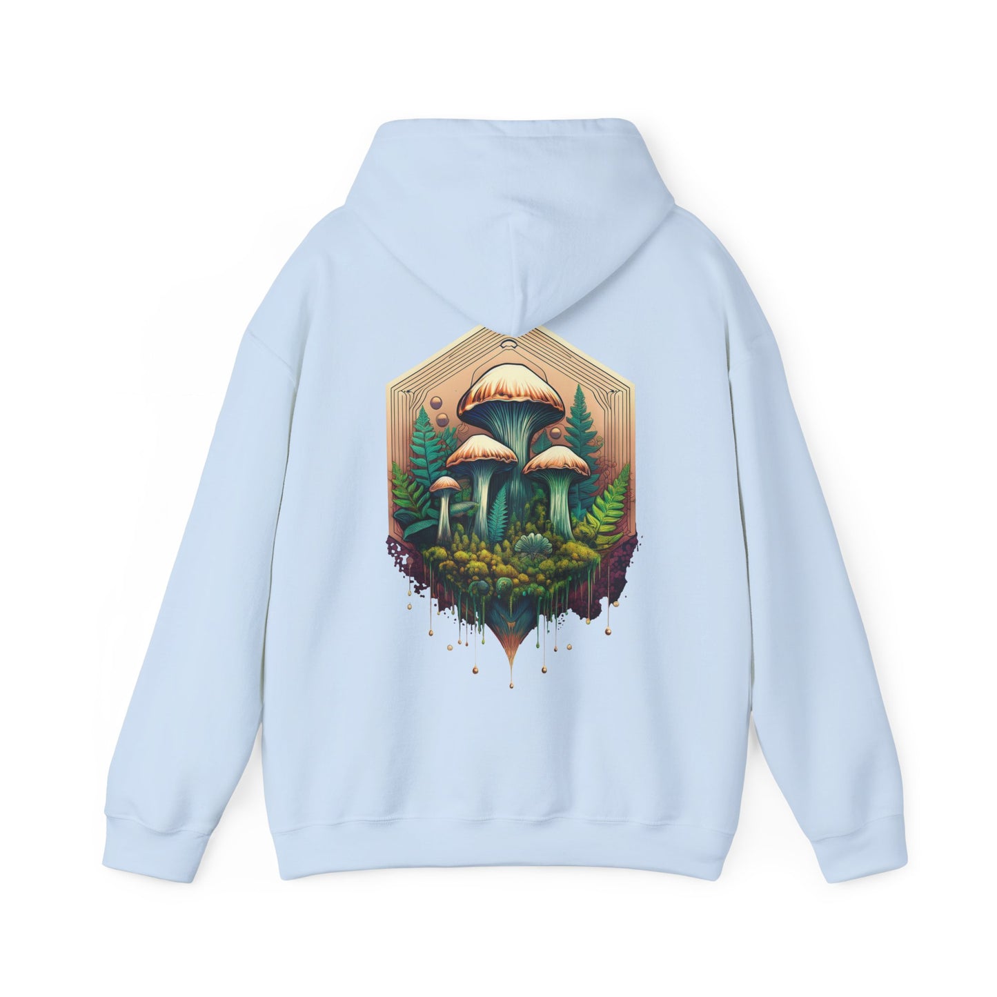 Nature-Inspired Unisex Hoodie with Mushroom Design