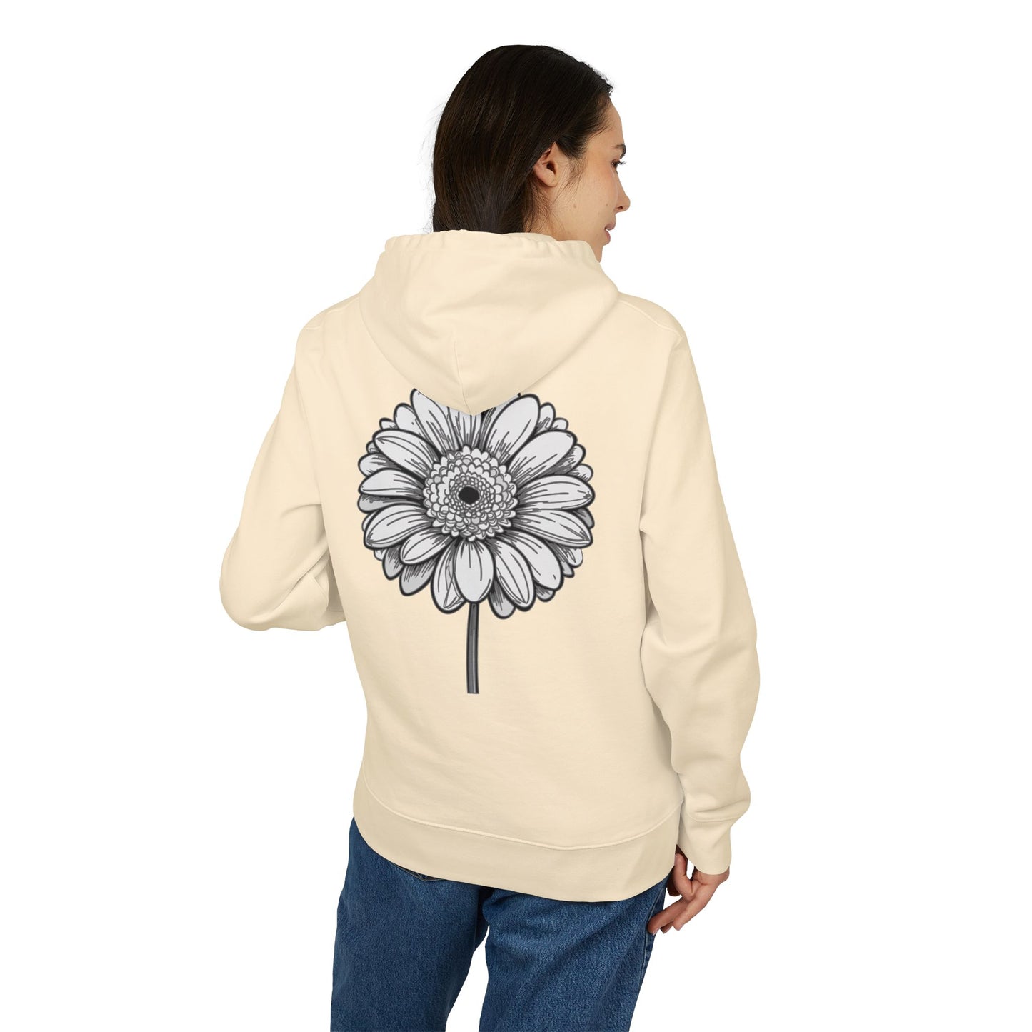 Groovy Flower Design Unisex Hoodie – Heavy Blend™ Sweatshirt for Casual Vibes