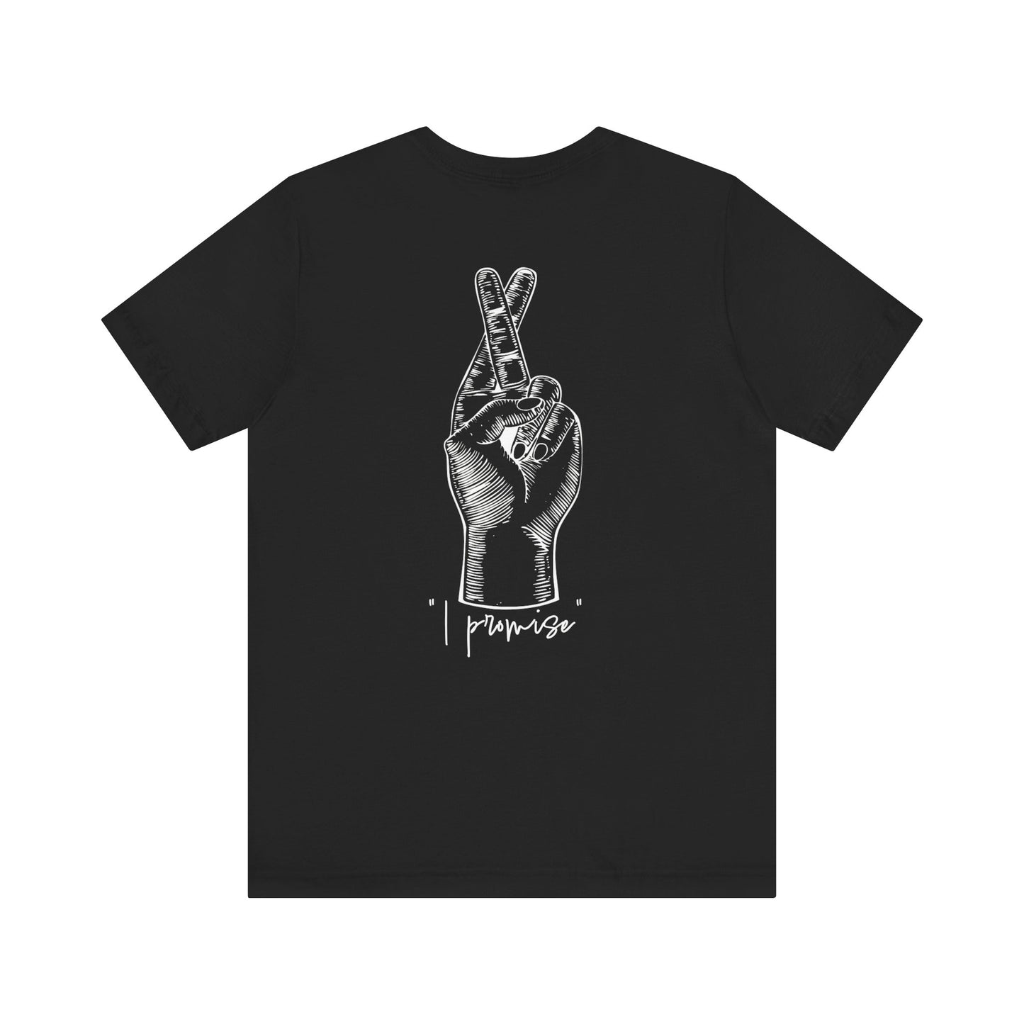 Unisex Peace Promise Tee - Stylish Hand Graphic Short Sleeve Shirt