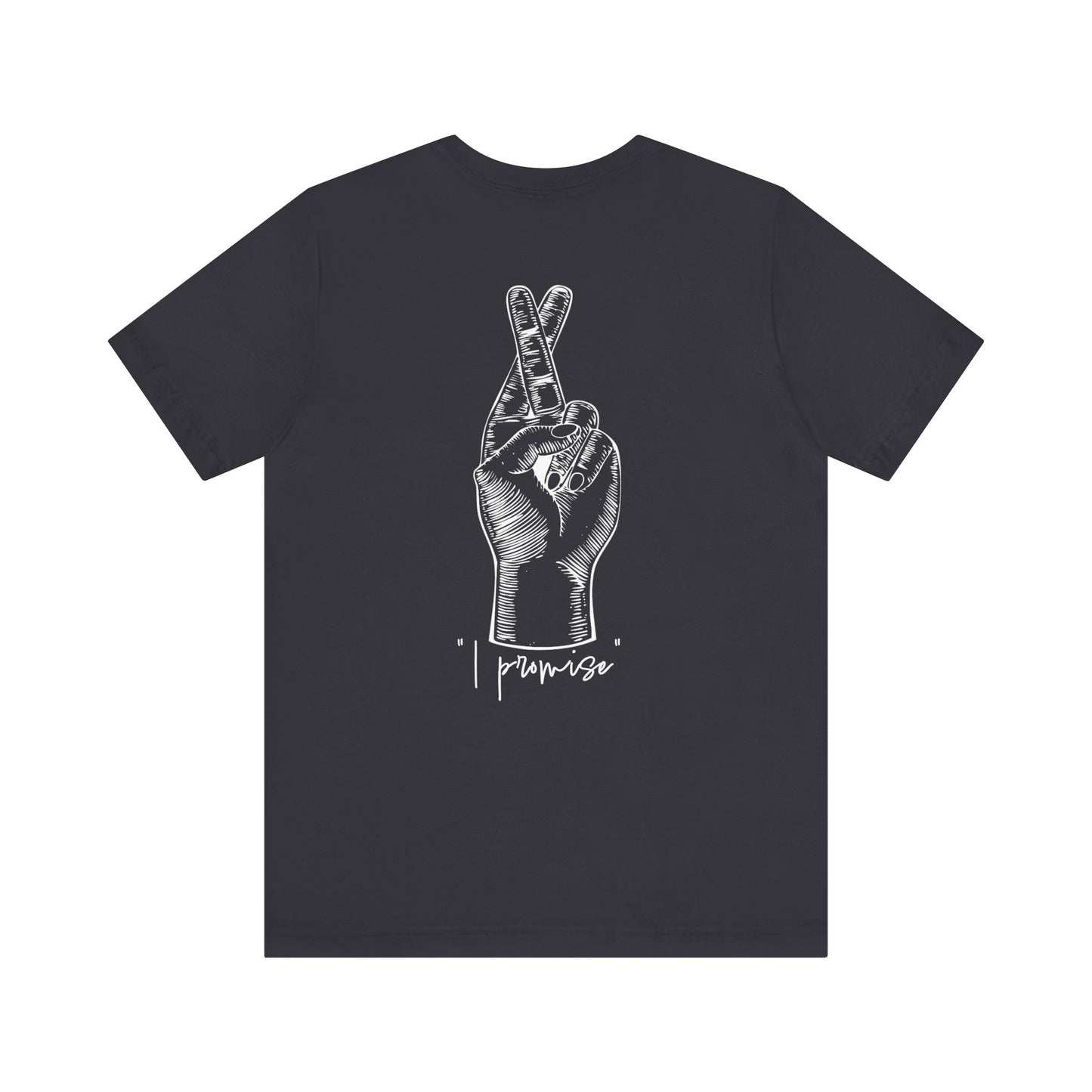 Unisex Peace Promise Tee - Stylish Hand Graphic Short Sleeve Shirt