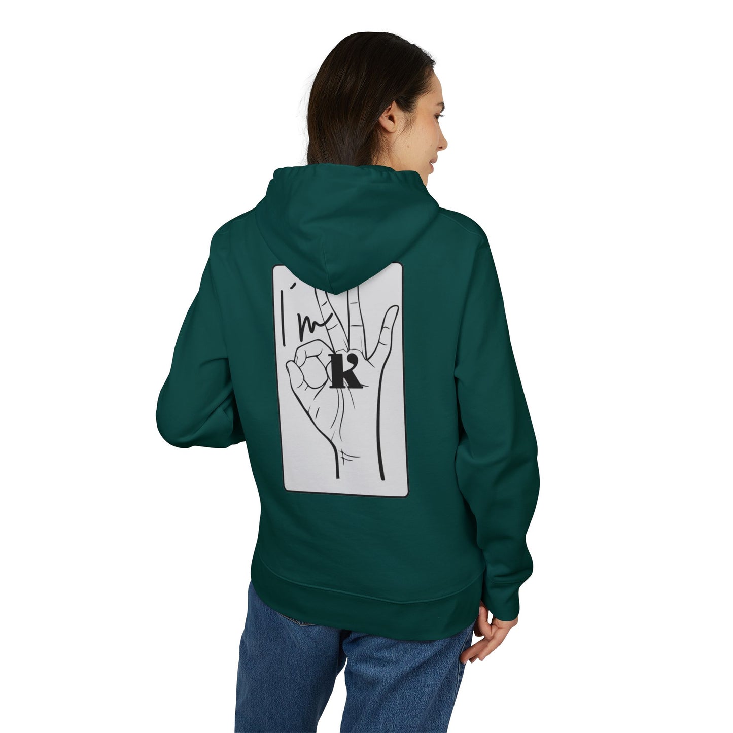 Copy of Hoodie - 'im ok' cool and casual design