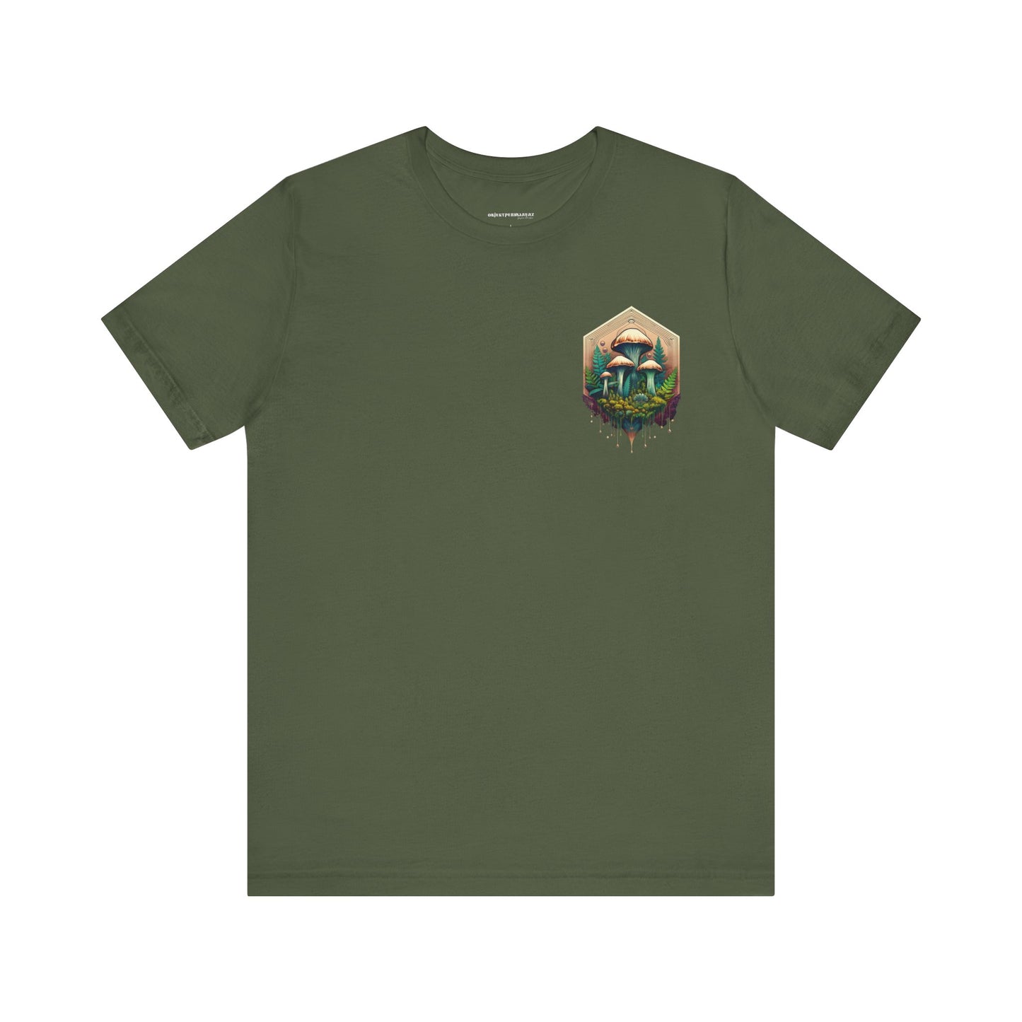 Mystical Mushroom Unisex Jersey Tee - Nature-Inspired Design