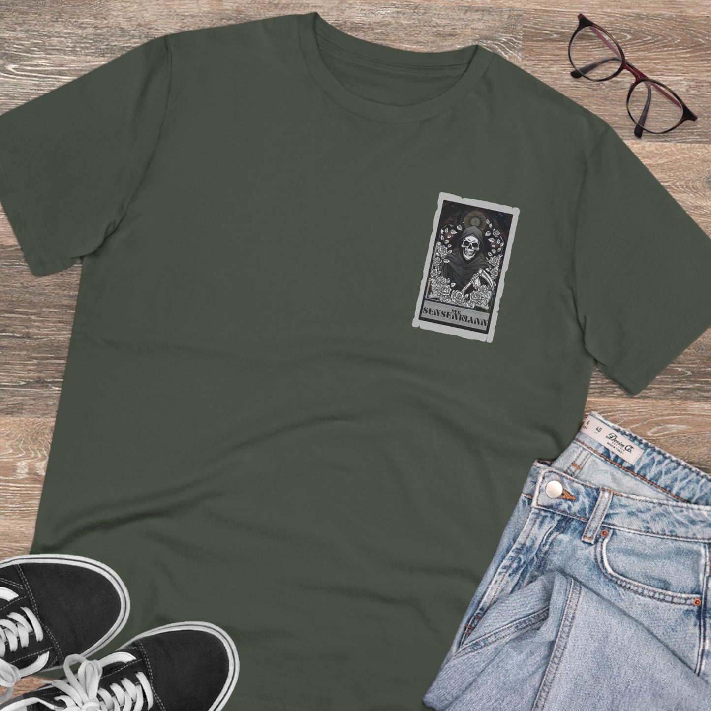 Organic Creator T-Shirt - Unisex | Artistic Skull Design for Creatives & Festival Lovers