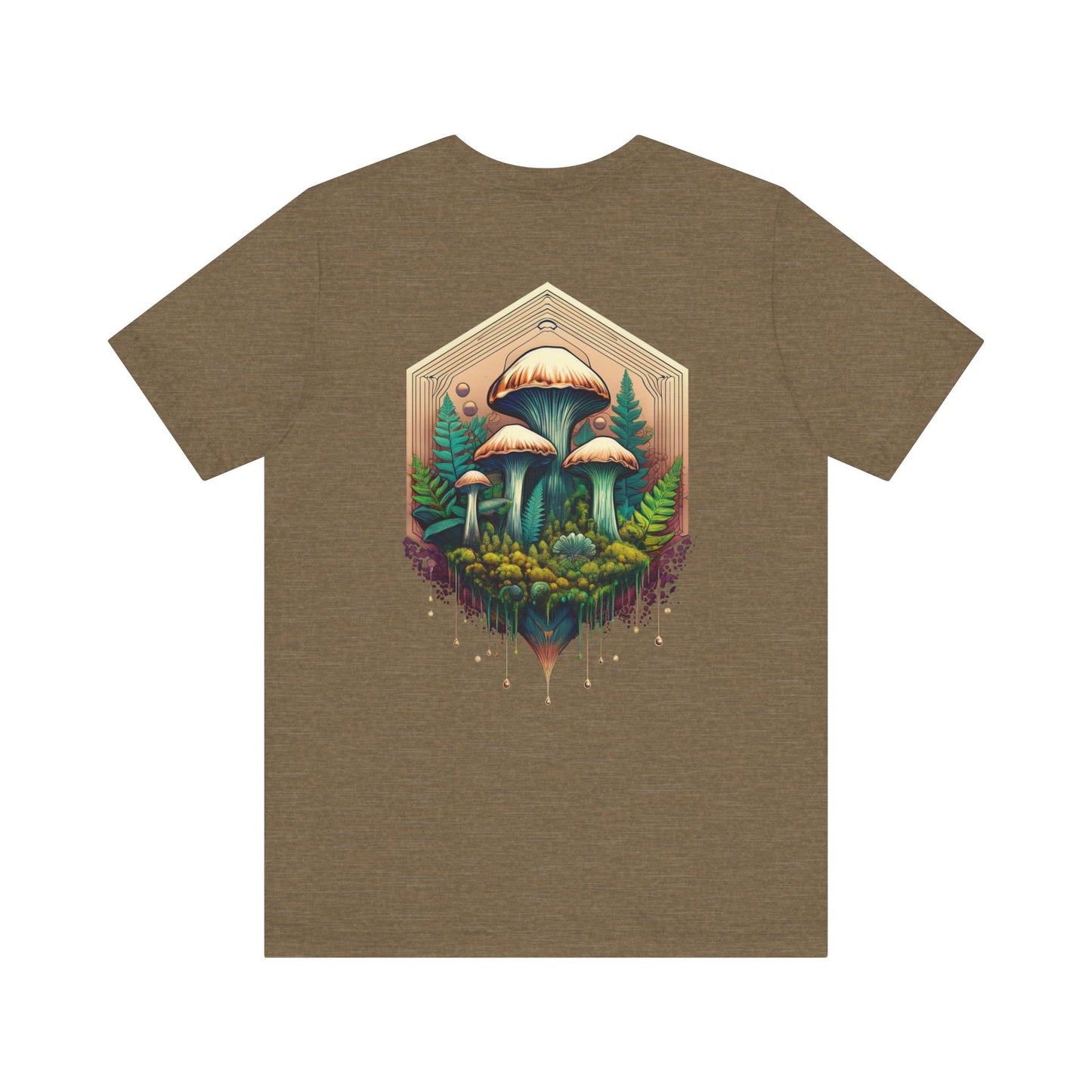 Mystical Mushroom Unisex Jersey Tee - Nature-Inspired Design