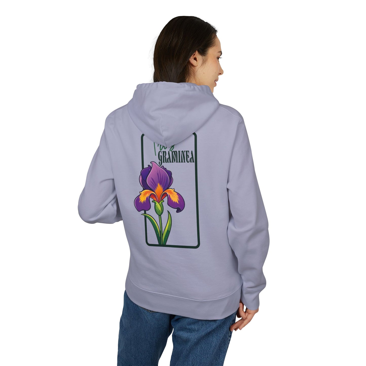 Floral Graphic Unisex Hoodie - Perfect for Spring Celebrations "Iris"