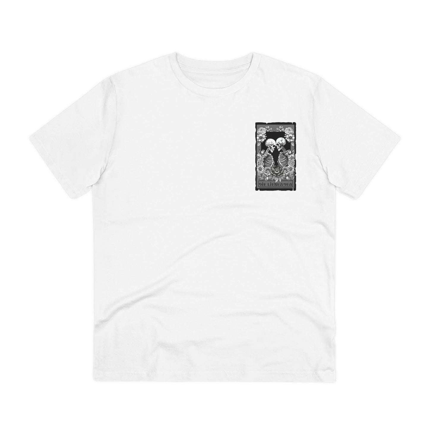 Organic Creator T-Shirt - Unisex with Skeleton Design, Perfect for Art Lovers & Halloween