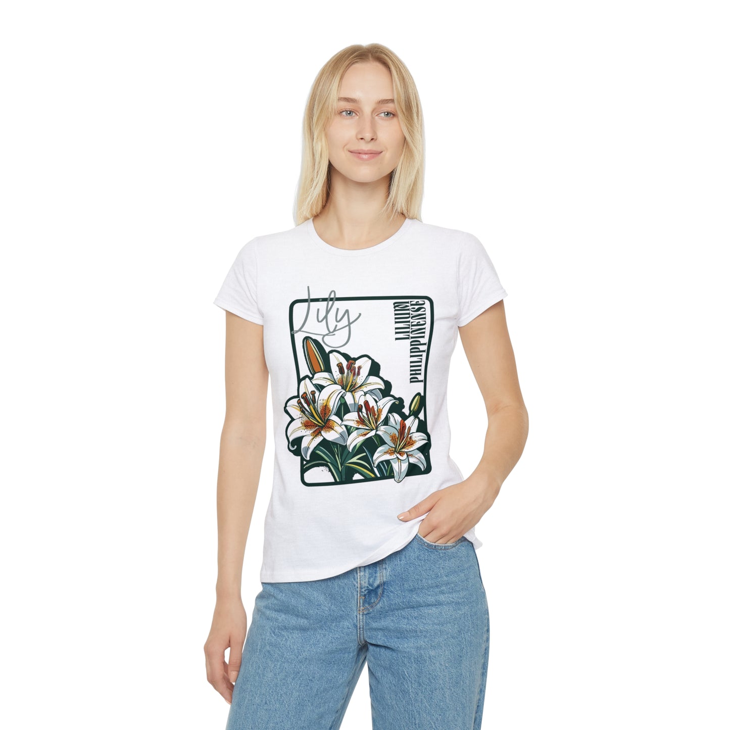 Floral Women's Iconic T-Shirt - Lily Design