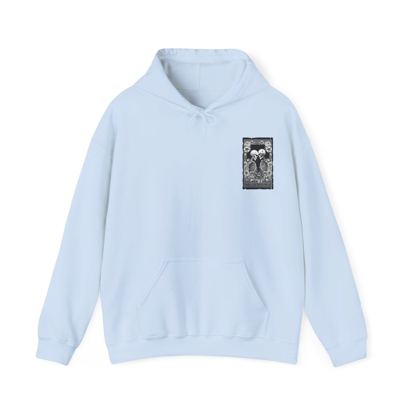 Die Liebenden Skeletons Hoodie - Unisex Heavy Blend Sweatshirt for Halloween & Unique Styling