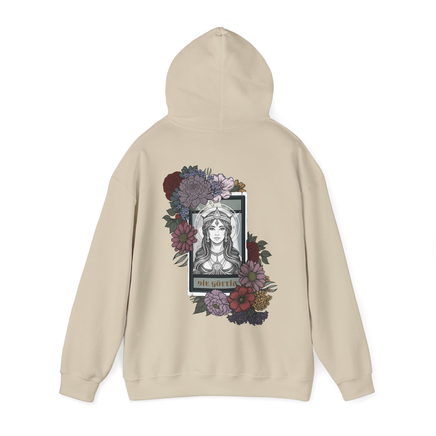 Floral Goddess Unisex Hoodie - Heavy Blend™ Sweatshirt for Cozy Comfort