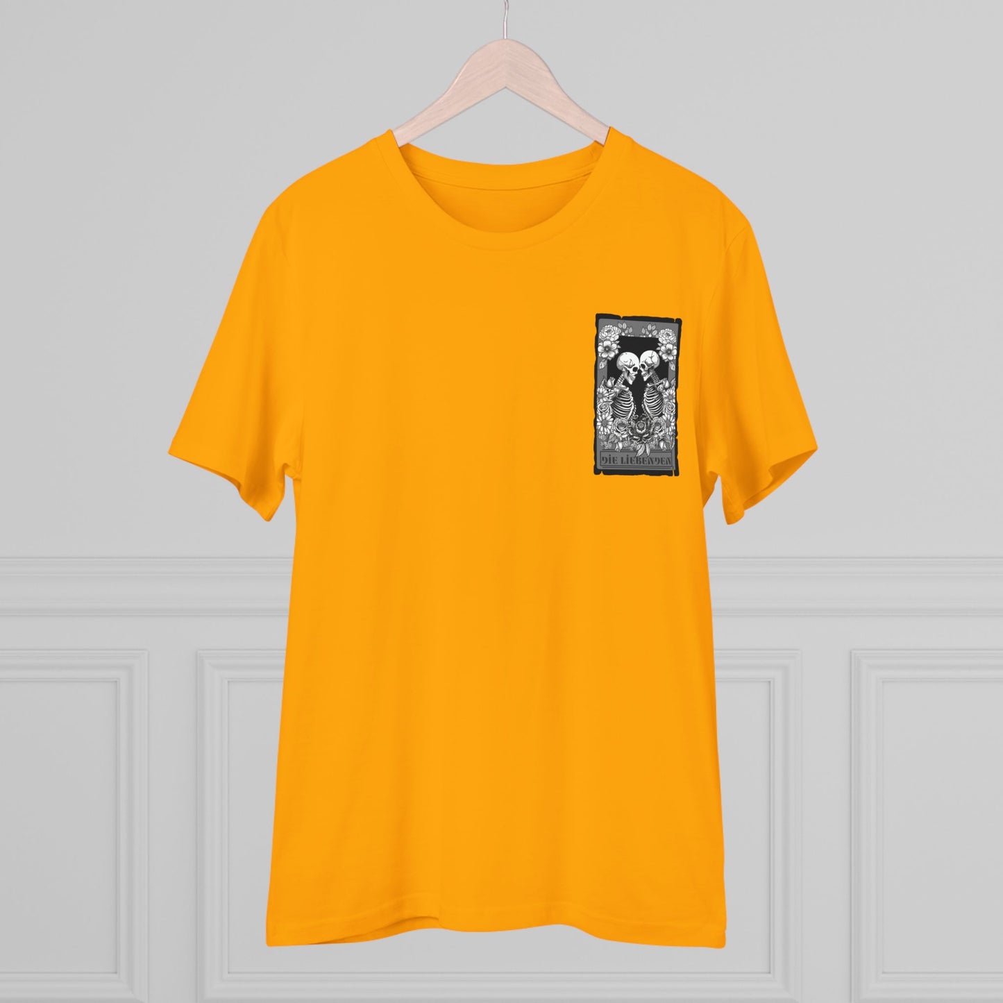 Organic Creator T-Shirt - Unisex with Skeleton Design, Perfect for Art Lovers & Halloween