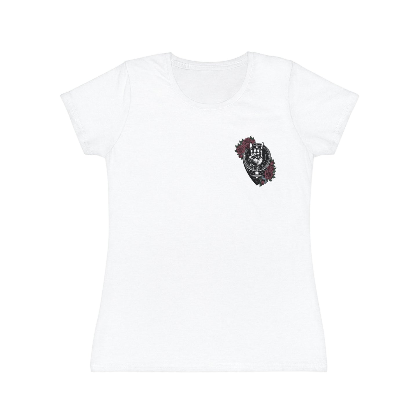 Rocking Floral Women's T-Shirt - Iconic Design with Roses