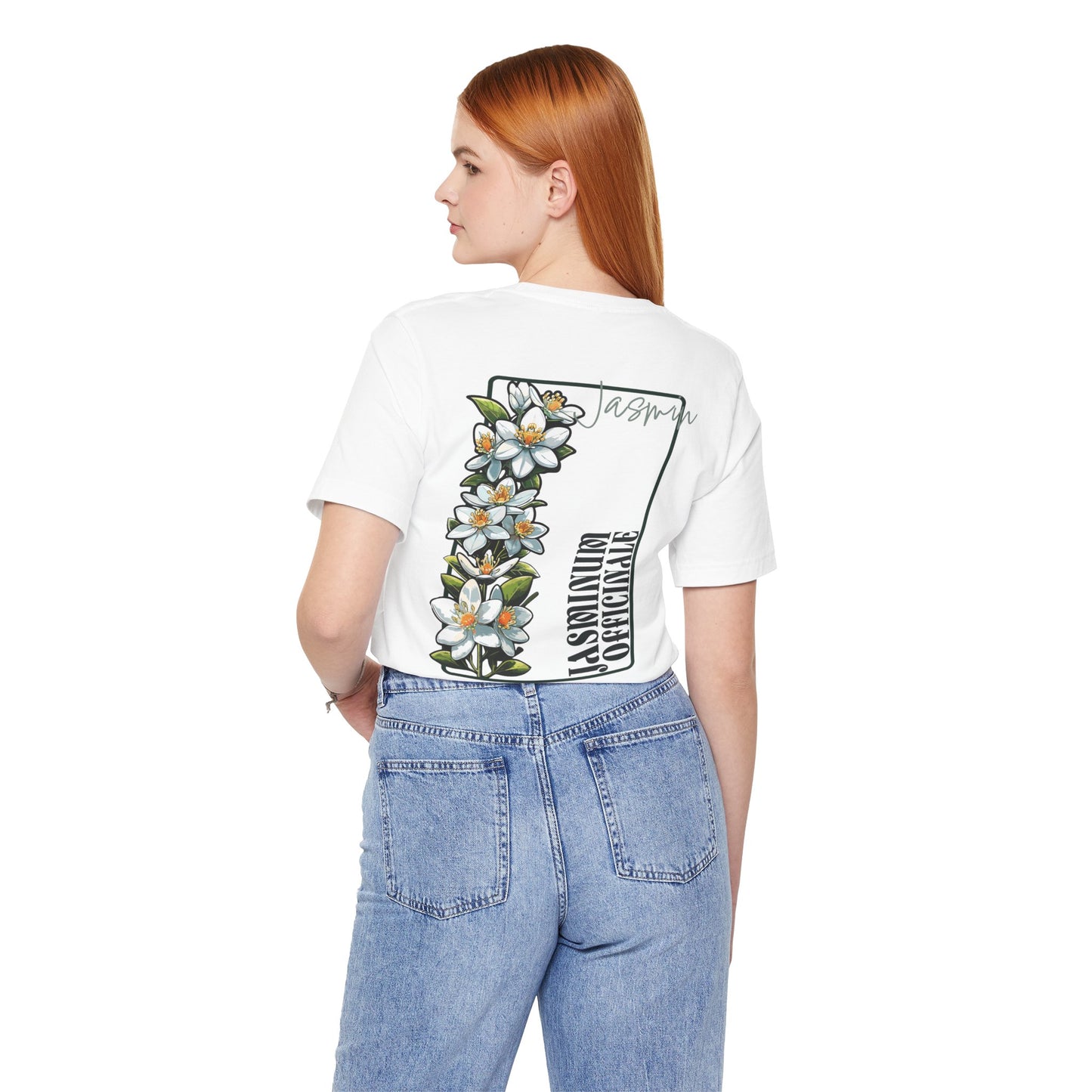 Floral Unisex Jersey Tee - 'La Spirituellement Officielle' Design