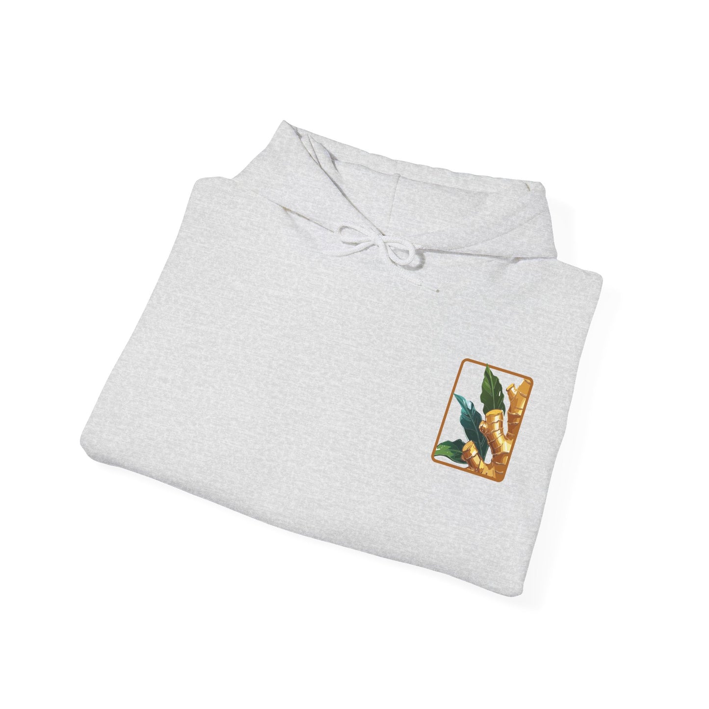 Ginger Plant Hooded Sweatshirt | Unisex Heavy Blend™ | Cozy Botanical Design