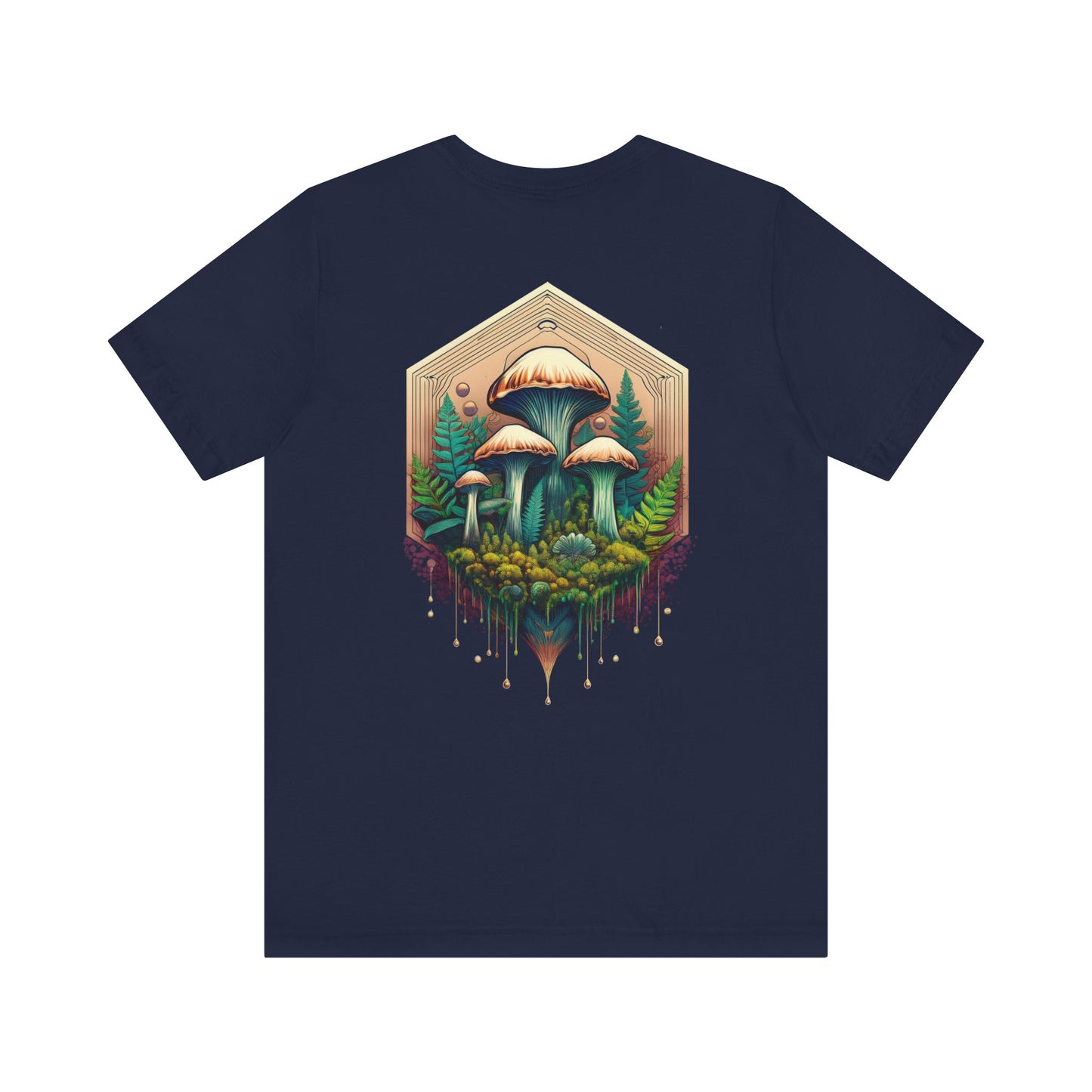 Mystical Mushroom Unisex Jersey Tee - Nature-Inspired Design