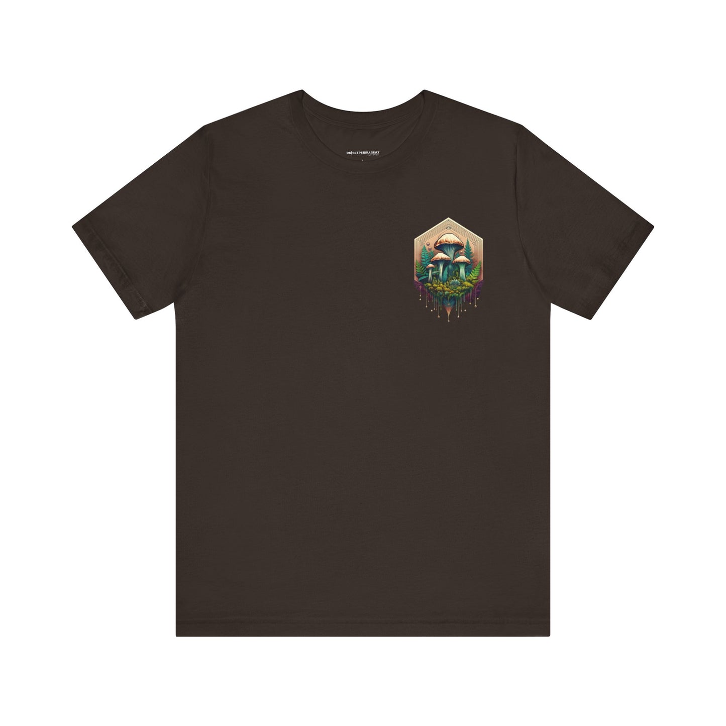 Mystical Mushroom Unisex Jersey Tee - Nature-Inspired Design
