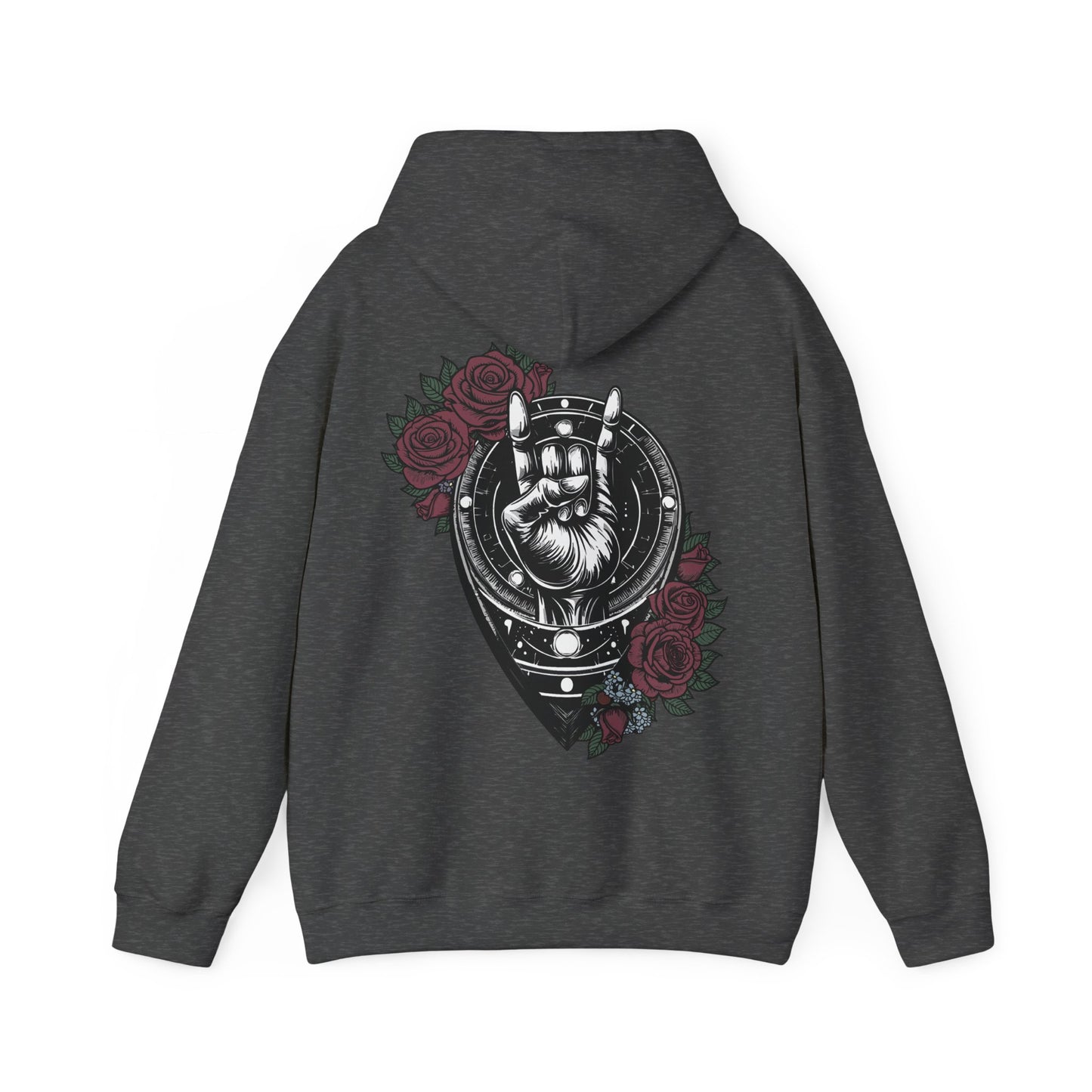 Rockin' Viking Hooded Sweatshirt - Unisex Heavy Blend™ - Perfect for Festivals & Everyday Wear