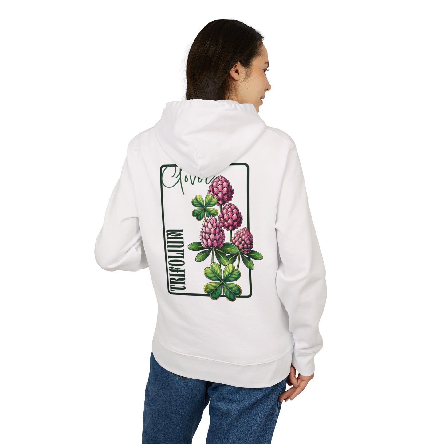 Floral Clover Design Hoodie for Nature Lovers "Clover"