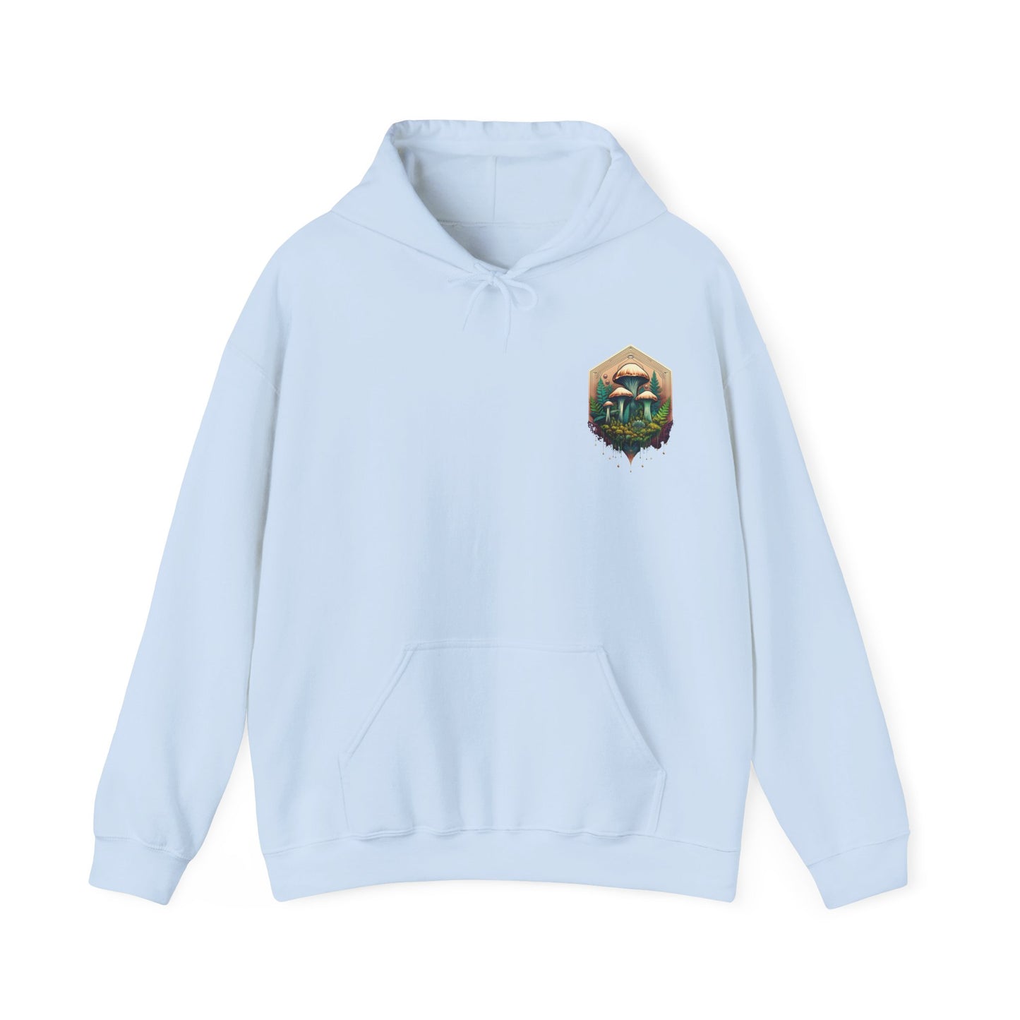 Nature-Inspired Unisex Hoodie with Mushroom Design