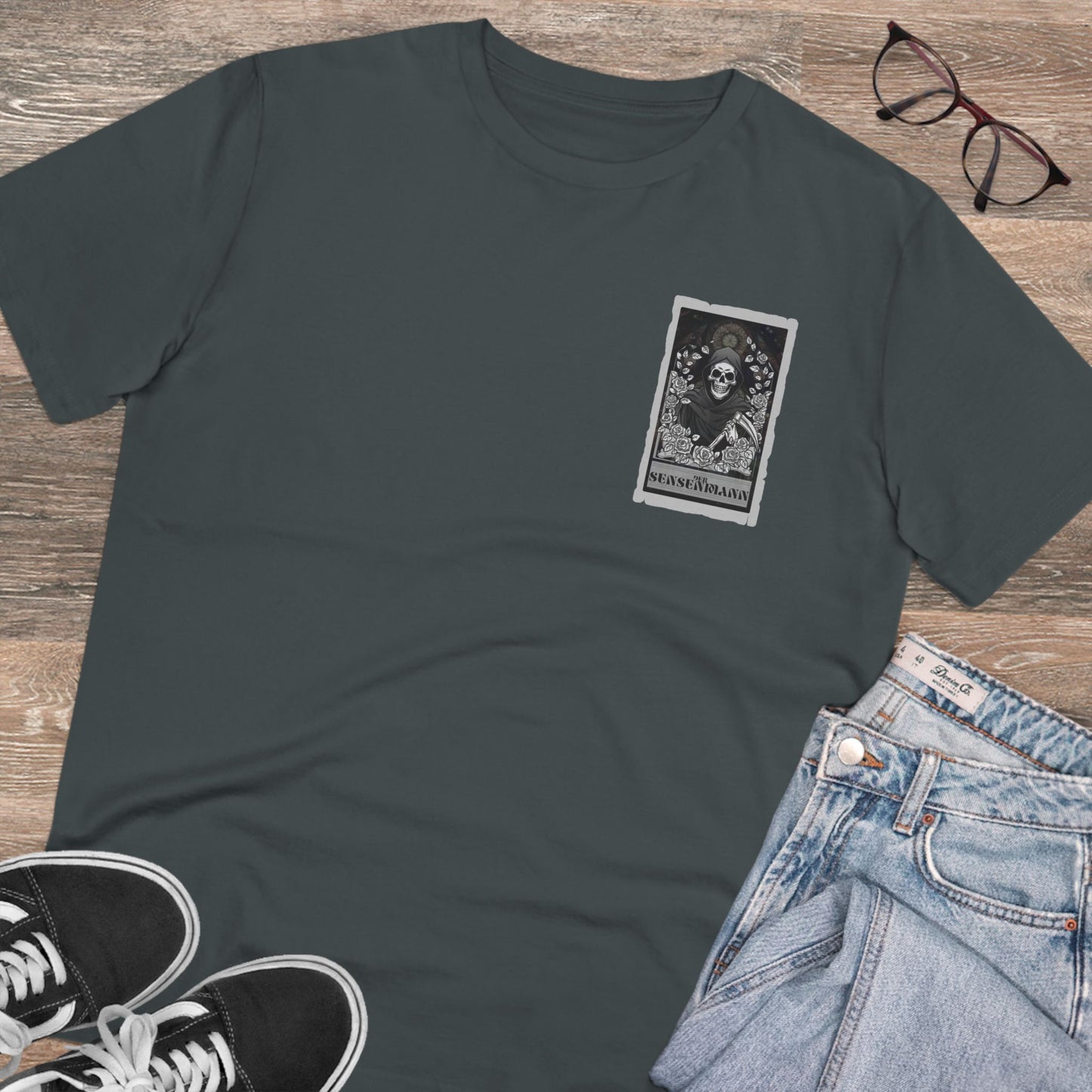 Organic Creator T-Shirt - Unisex | Artistic Skull Design for Creatives & Festival Lovers