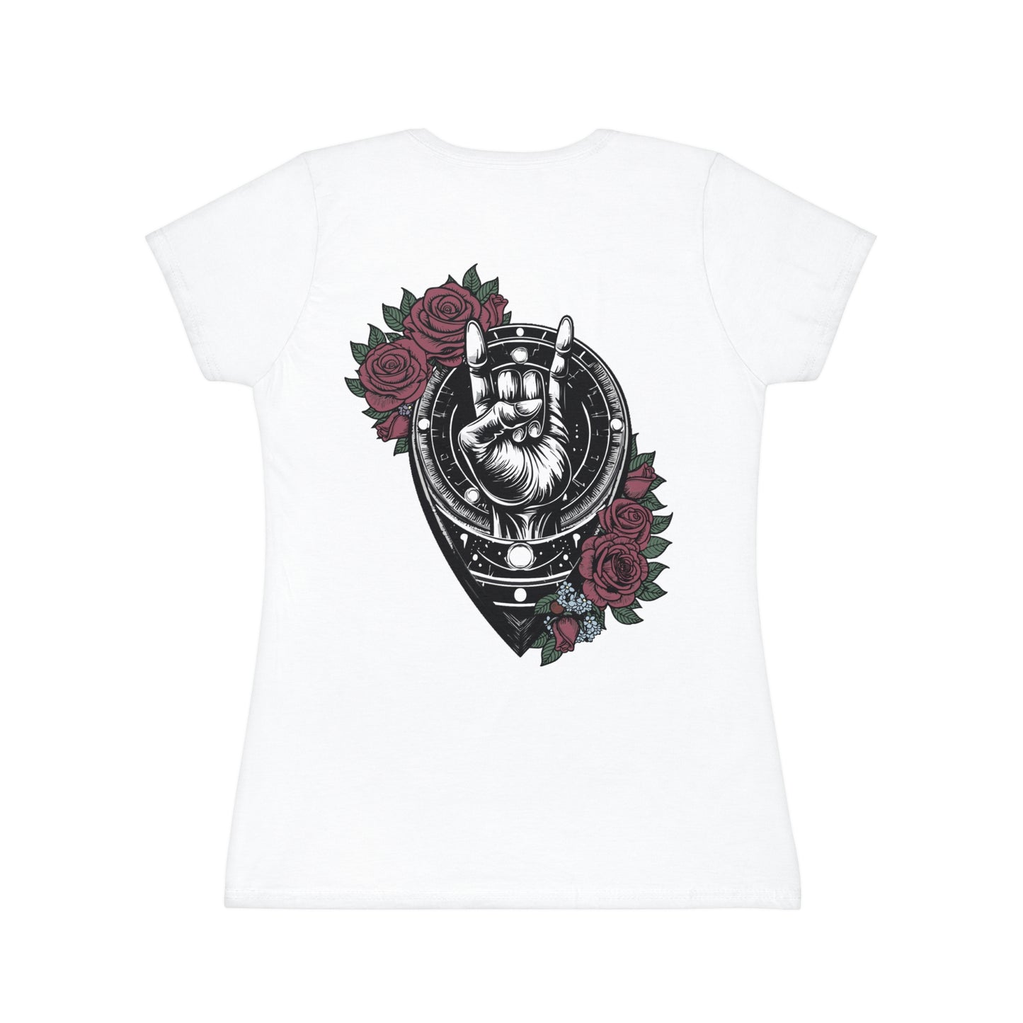 Rocking Floral Women's T-Shirt - Iconic Design with Roses