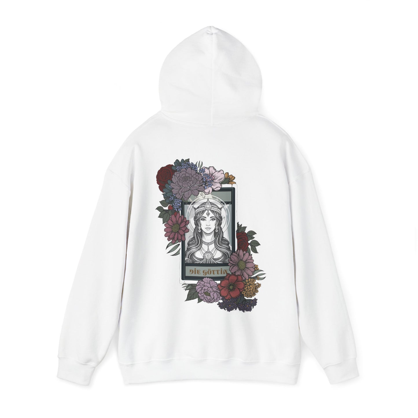 Floral Goddess Unisex Hoodie - Heavy Blend™ Sweatshirt for Cozy Comfort