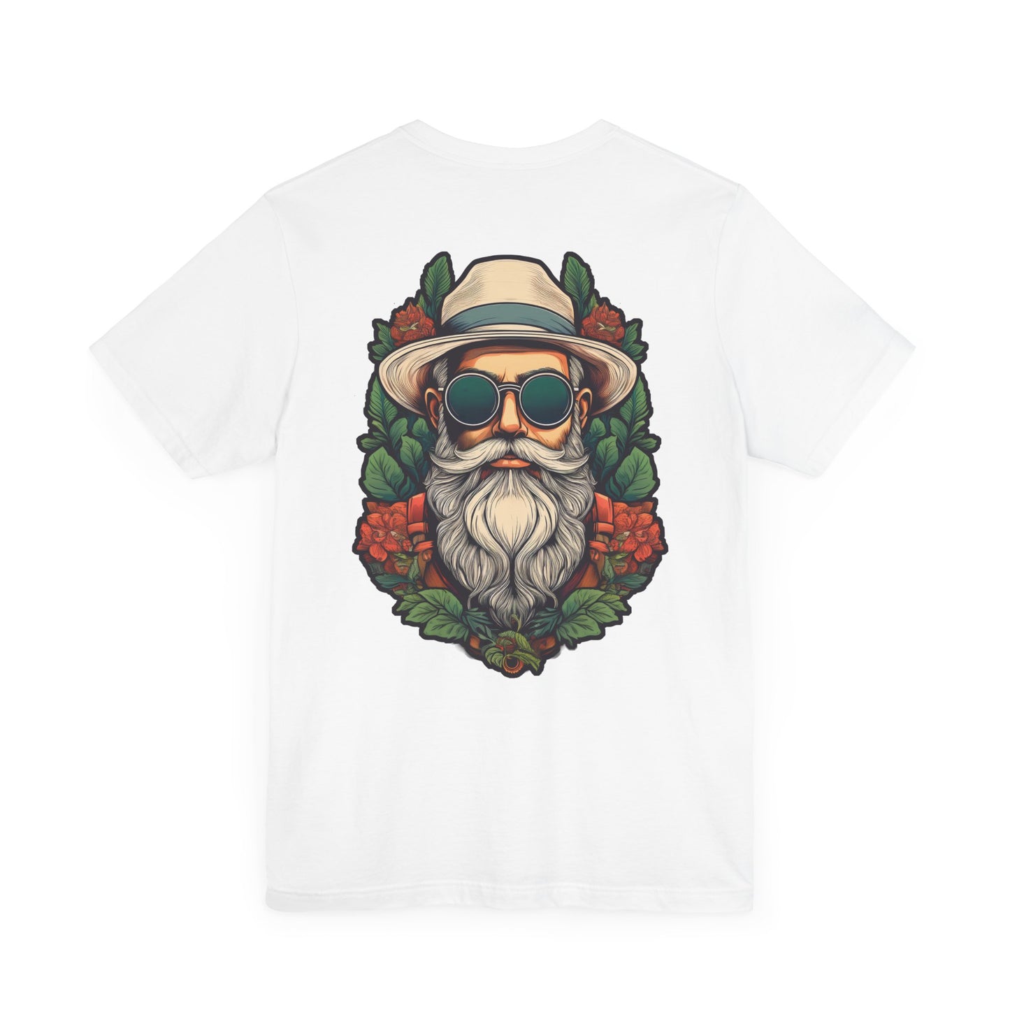 Cool Vintage-Inspired Unisex Tee - Bearded Man with Sunglasses Design