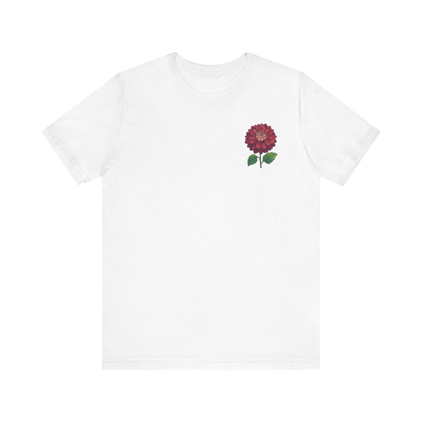 Floral Graphic Tee - Vintage Dahlia Design for Nature Lovers