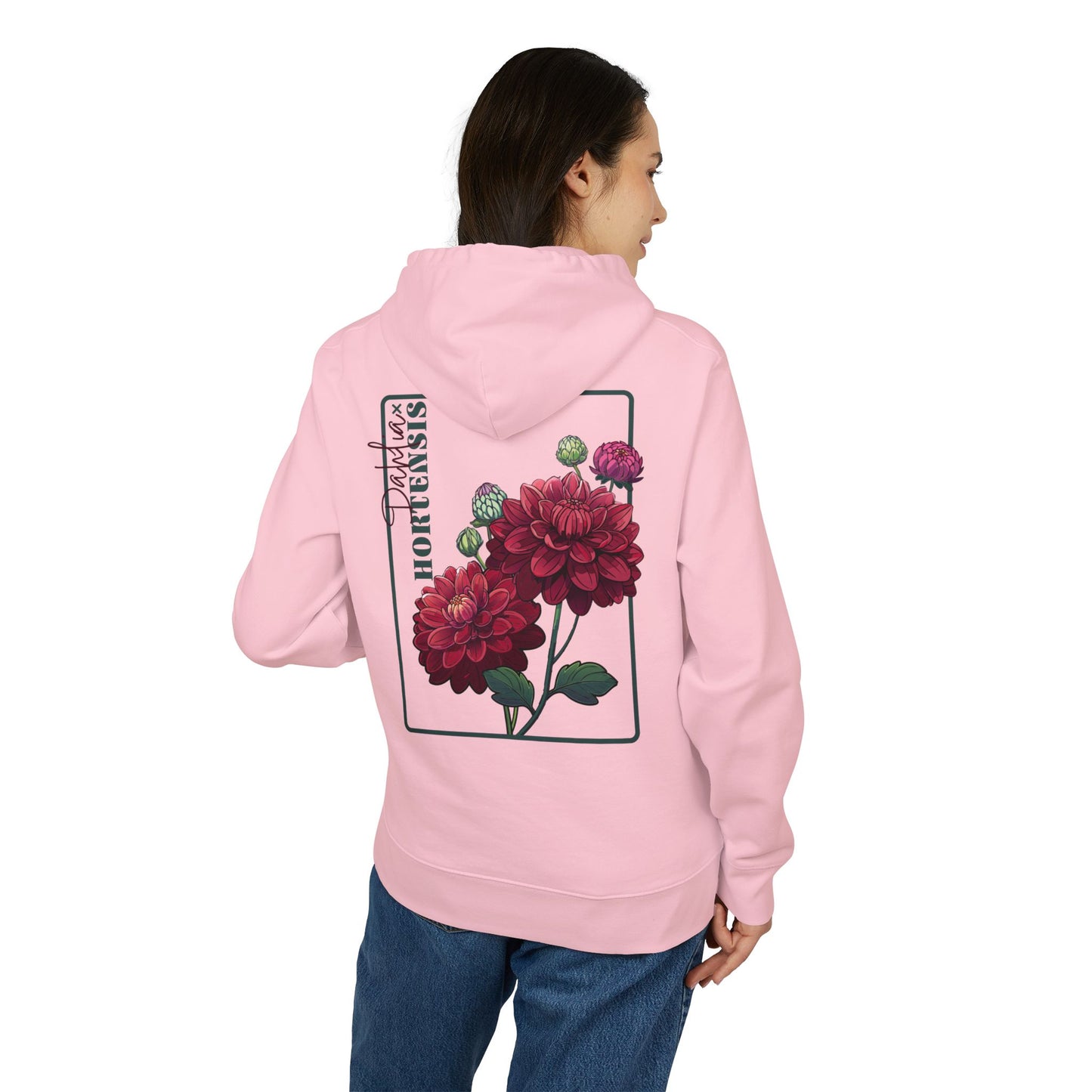 Flower Power Unisex Hoodie - Cozy Fall Floral Design "Dahlia"